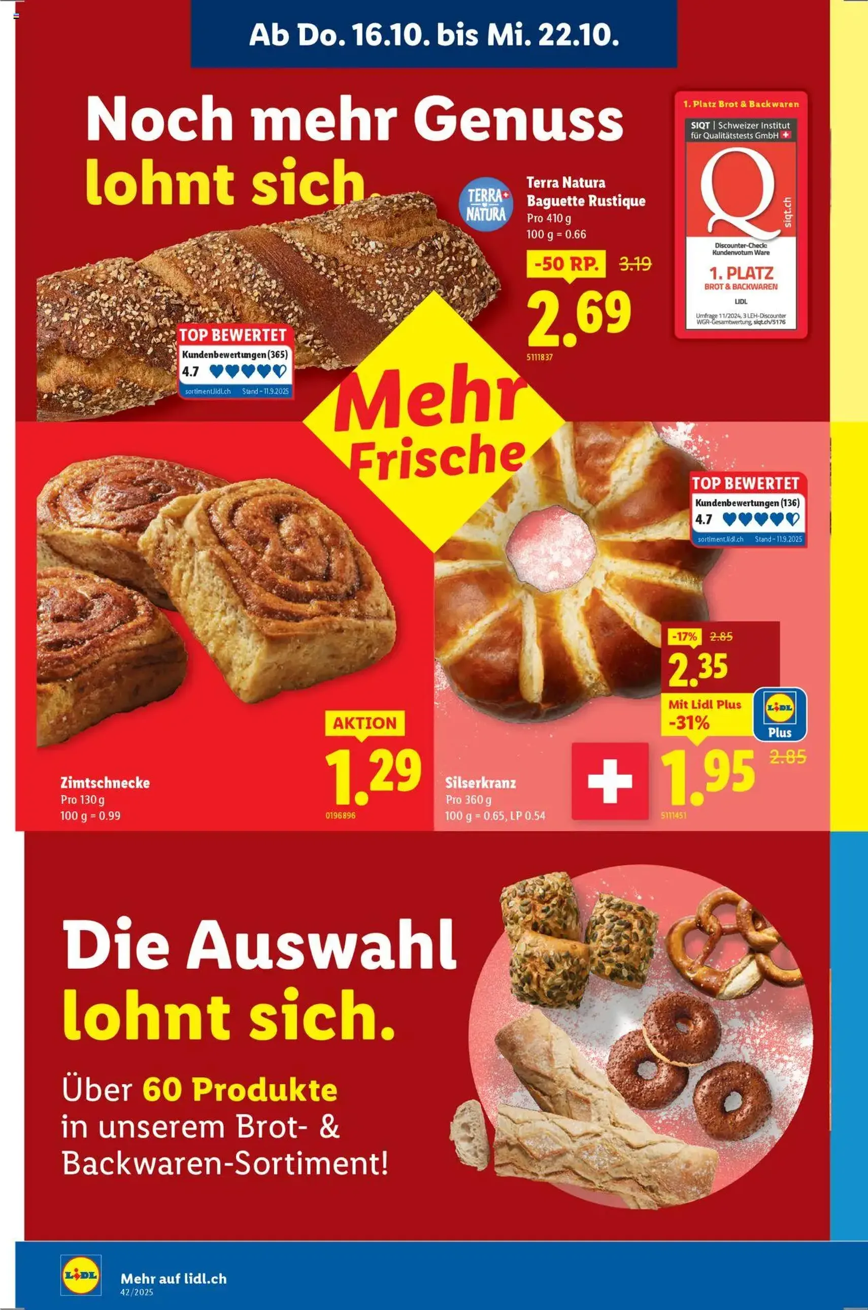 Lidl Aktionen - Gültiger Prospekt ab 16.10.2025, Seite 6 von insgesamt 32 Lidl Aktionen - Gültiger Prospekt ab 16.10.2025, Seite 6 von insgesamt 32