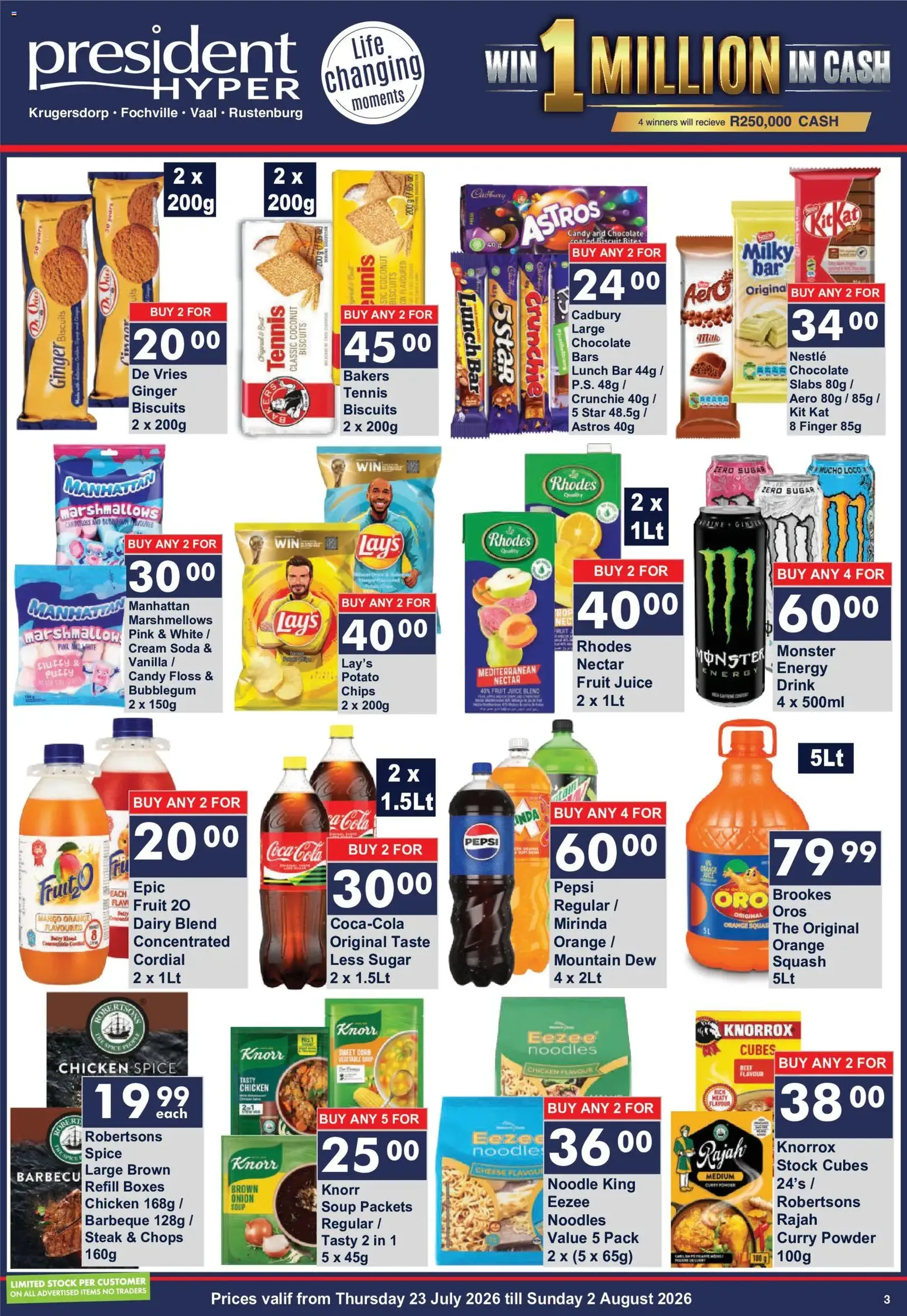 President Hyper Specials - valid flyer from 23/07/2026, page 3 of 6