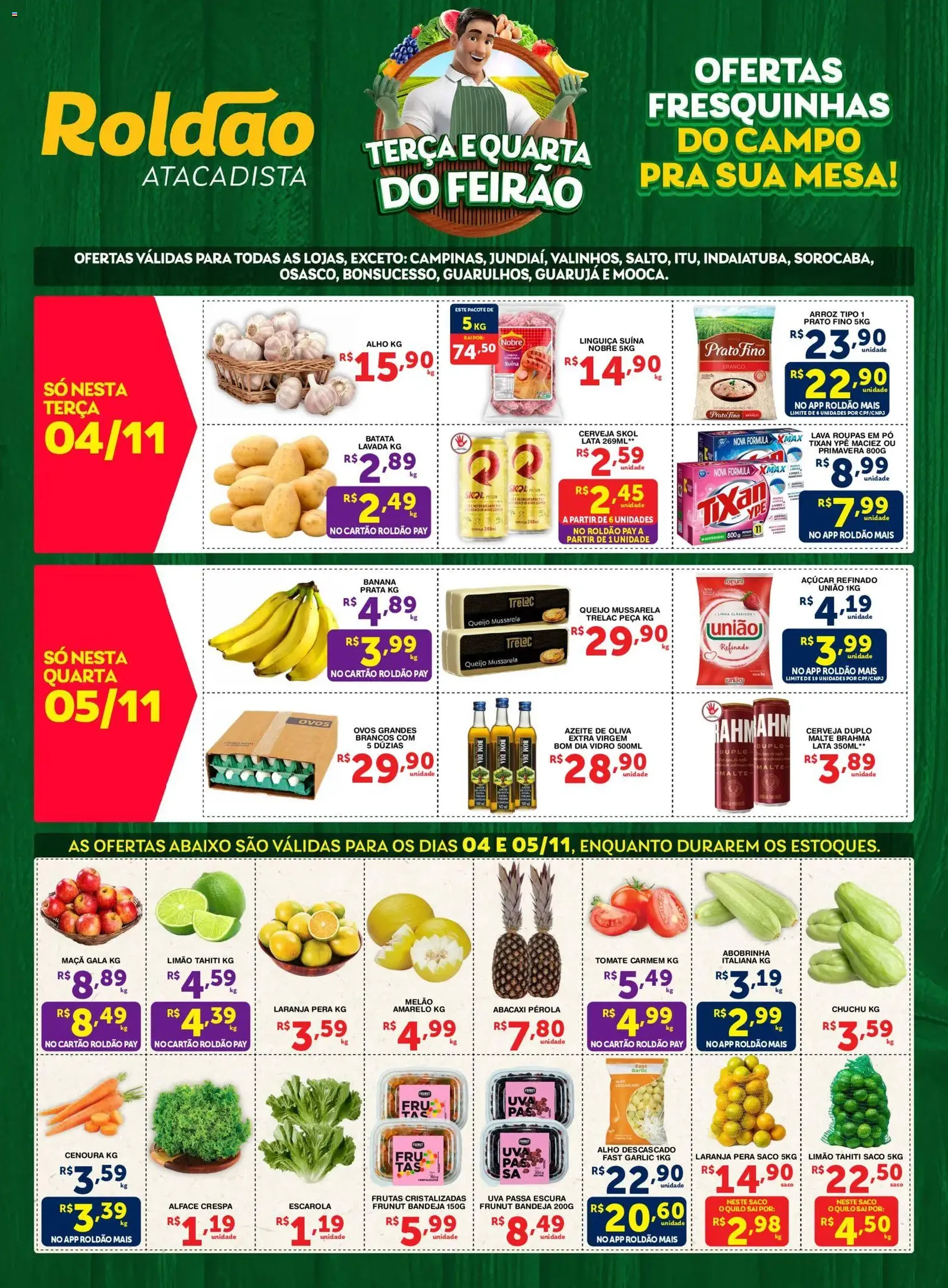 Roldão - Ofertas Hortifruti - folheto válido a partir de 04/11/2025 página 1 de 2