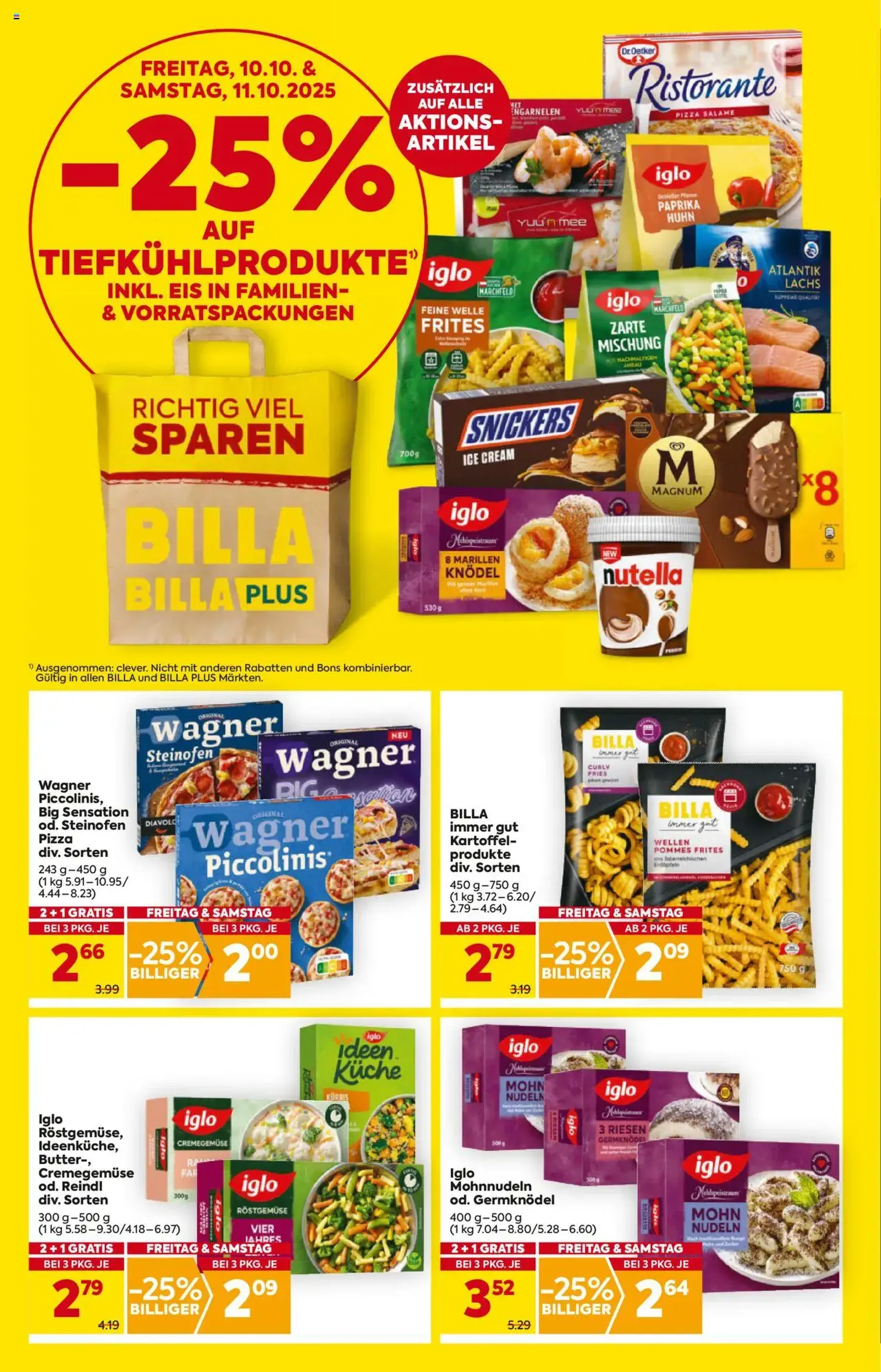Billa Flugblatt - Gültiger Prospekt ab 09.10.2025, Seite 2 von insgesamt 20 Billa Flugblatt - Gültiger Prospekt ab 09.10.2025, Seite 2 von insgesamt 20