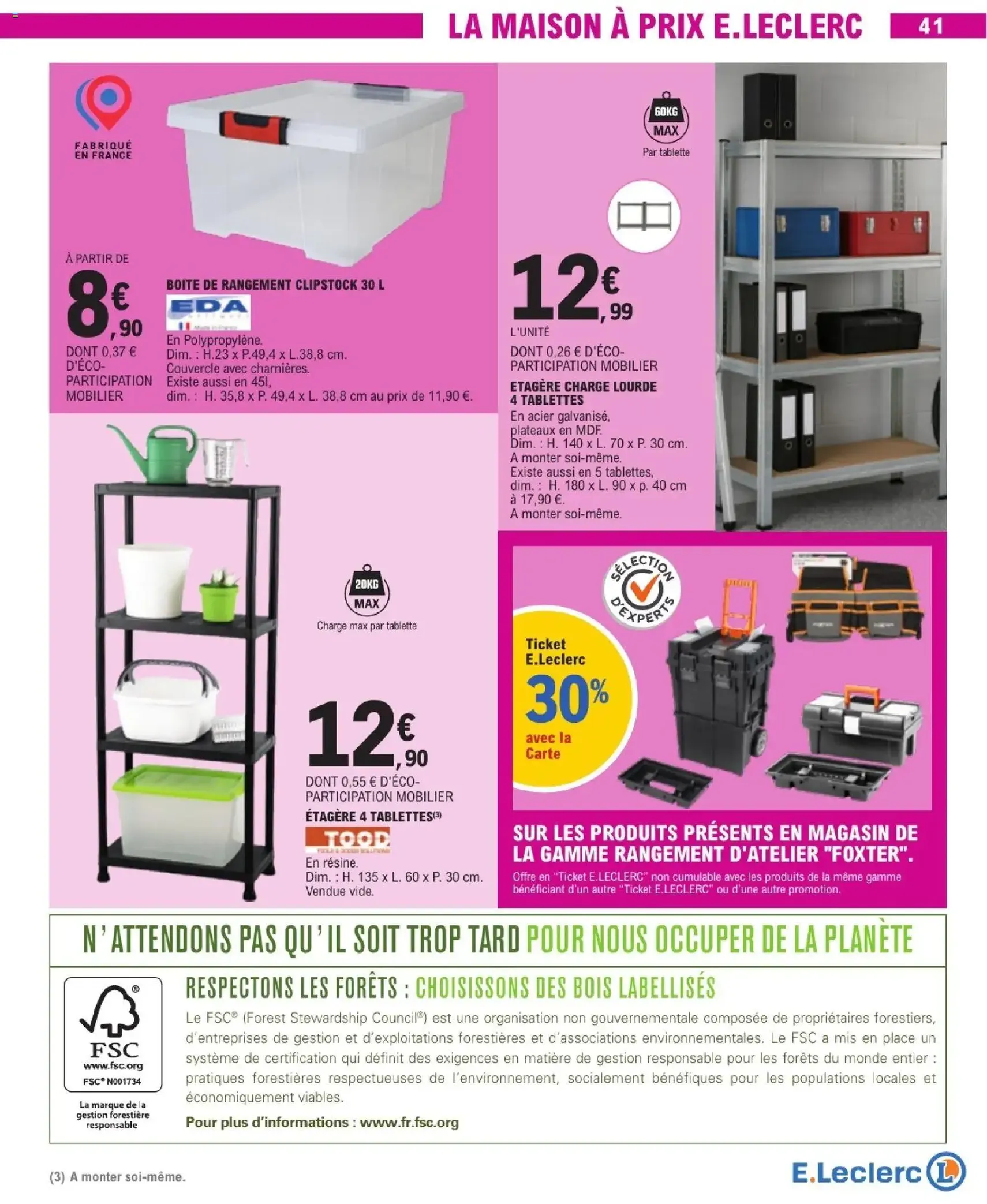 E.Leclerc catalogue semaine 11 - brochure valable à partir du 10/03/2026, page 41 sur 56