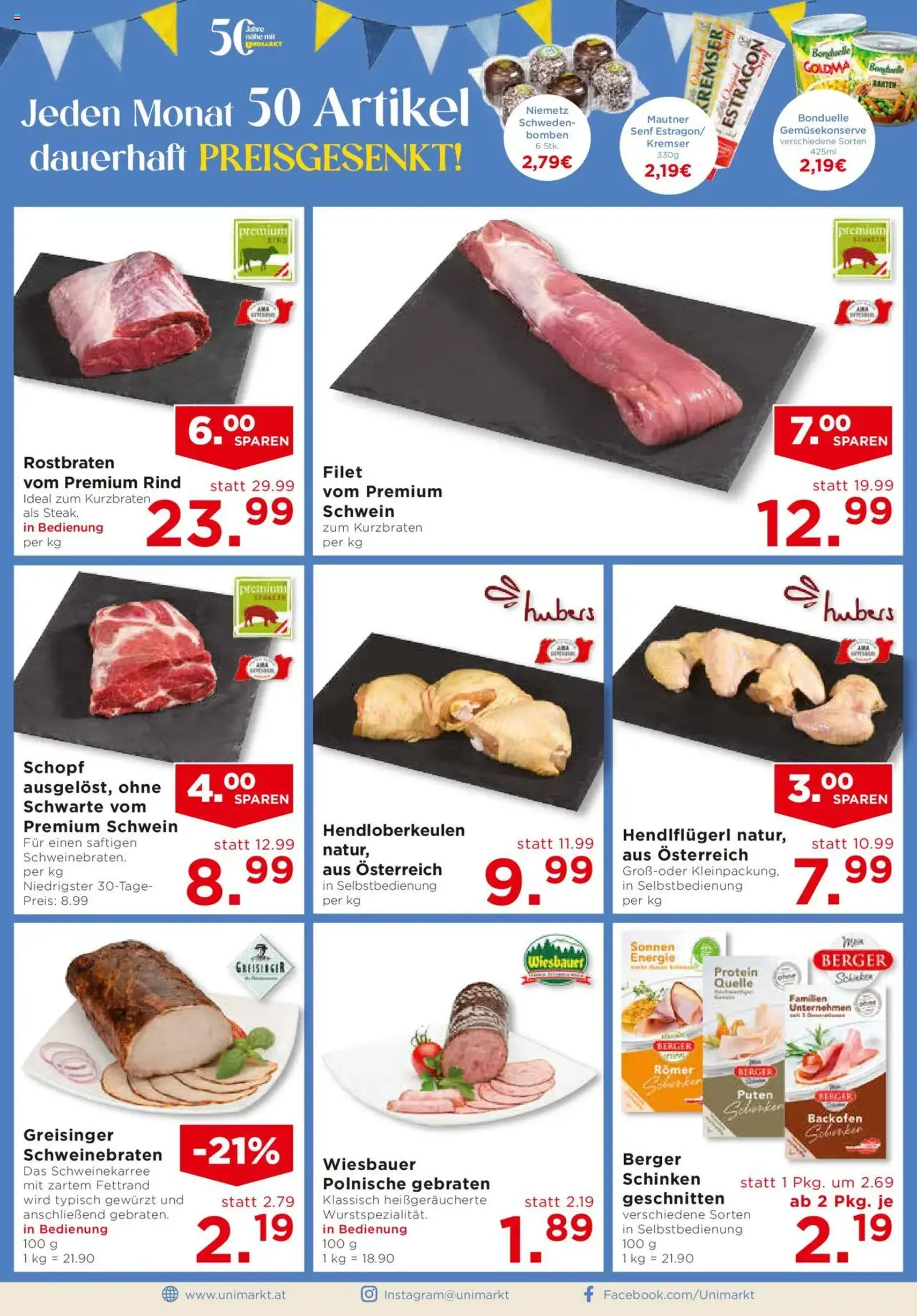 Unimarkt Flugblatt - Gültiger Prospekt ab 08.10.2025, Seite 8 von insgesamt 16 Unimarkt Flugblatt - Gültiger Prospekt ab 08.10.2025, Seite 8 von insgesamt 16