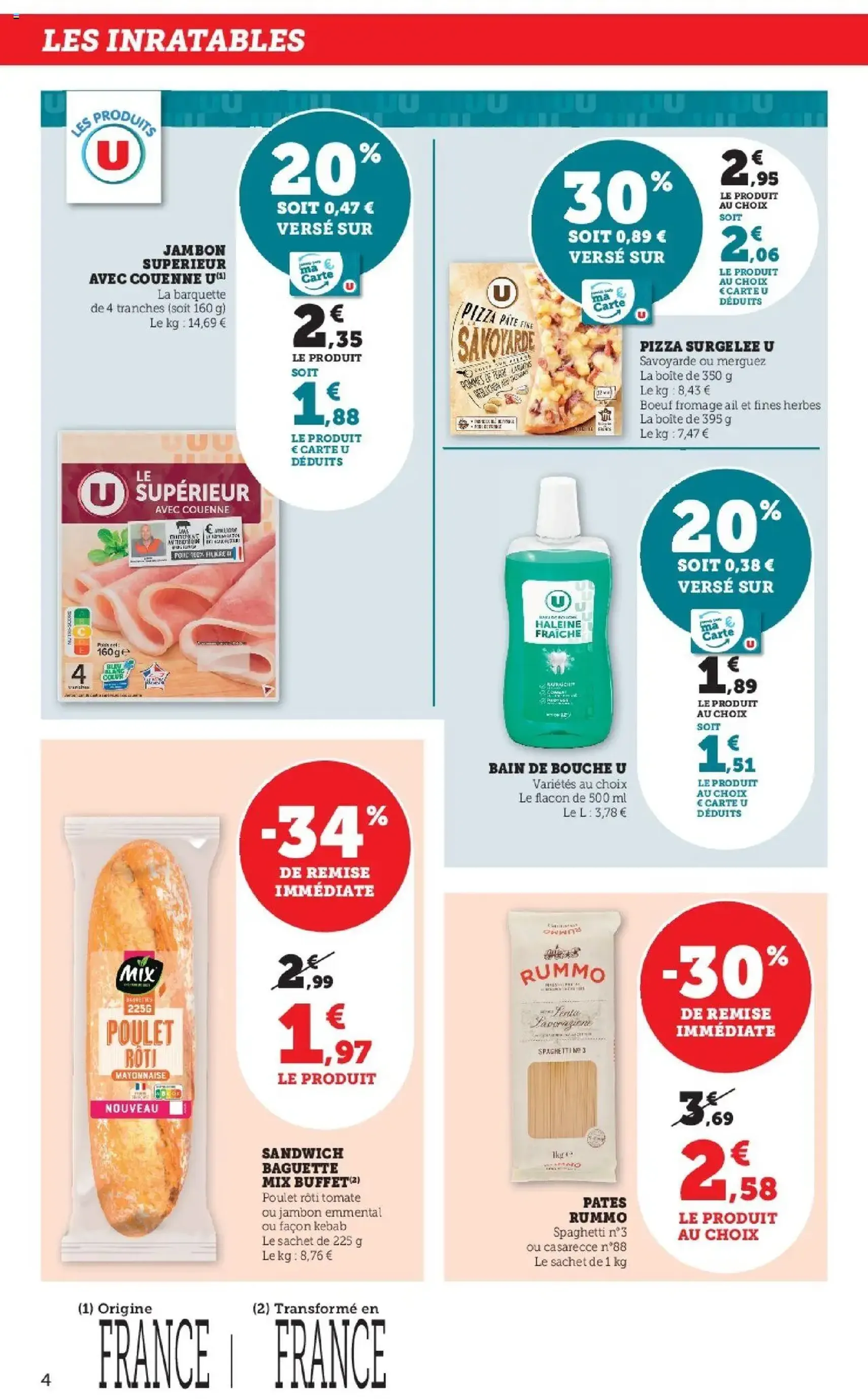Hyper U catalogue - brochure valable à partir du 21/10/2025, page 4 sur 44 Hyper U catalogue - brochure valable à partir du 21/10/2025, page 4 sur 44