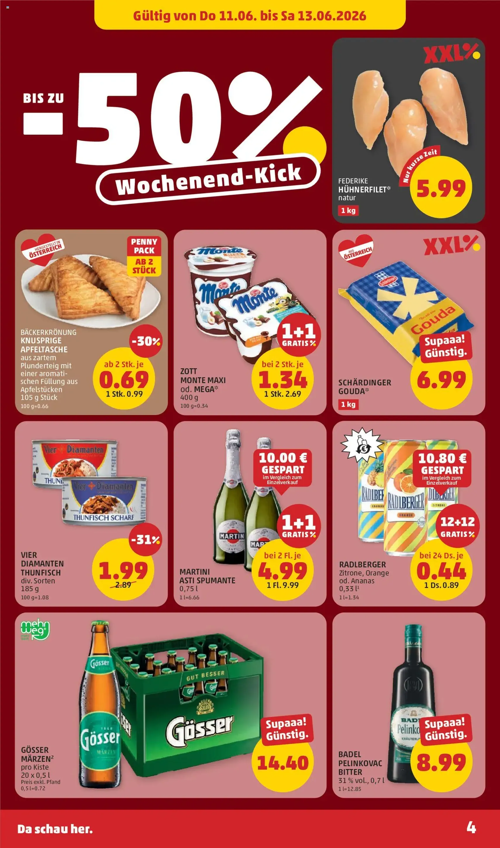 Penny Markt - Flugblatt - Gültiger Prospekt ab 11.06.2026, Seite 4 von insgesamt 32
