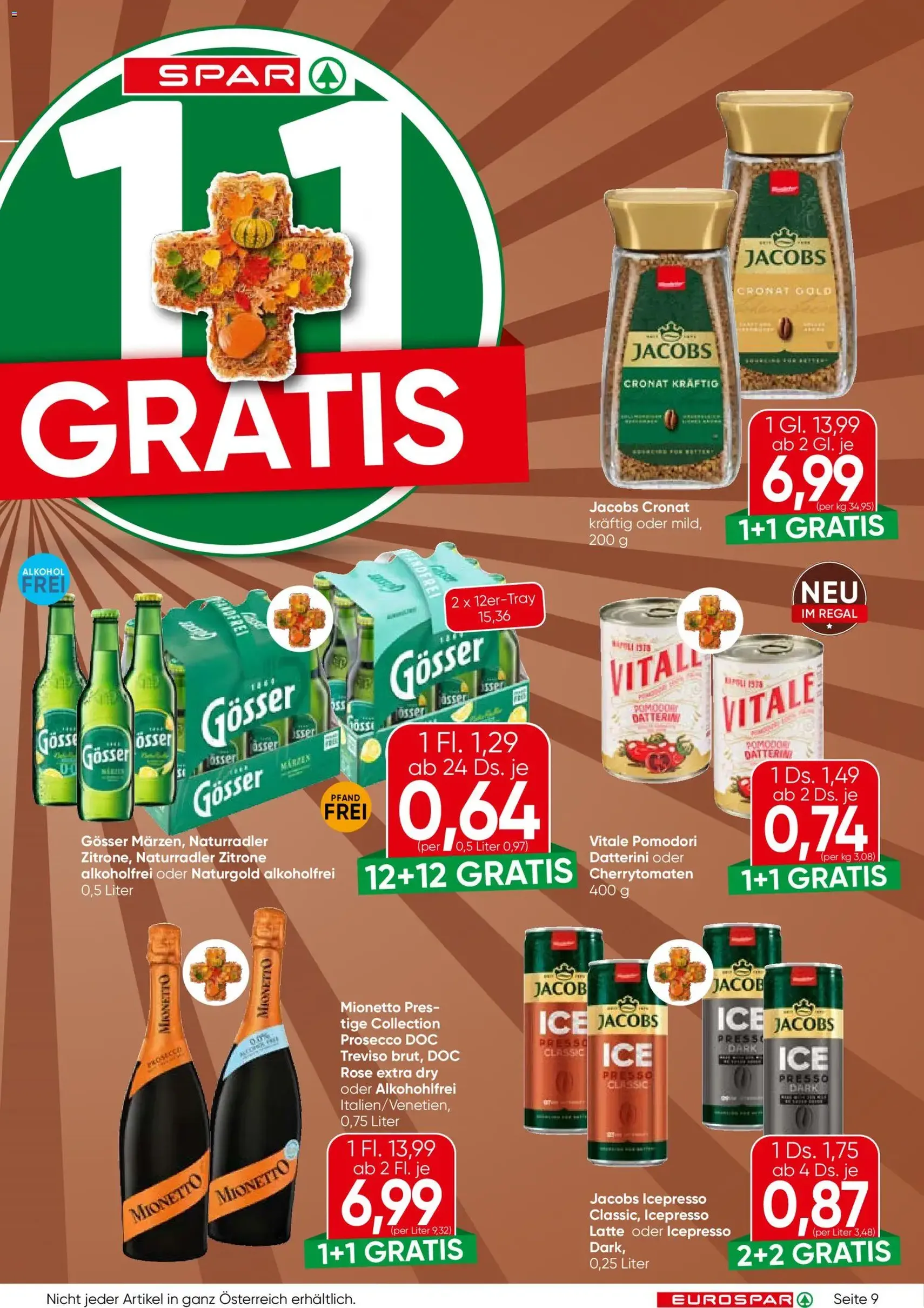 Eurospar Flugblatt - Gültiger Prospekt ab 22.10.2026, Seite 9 von insgesamt 16