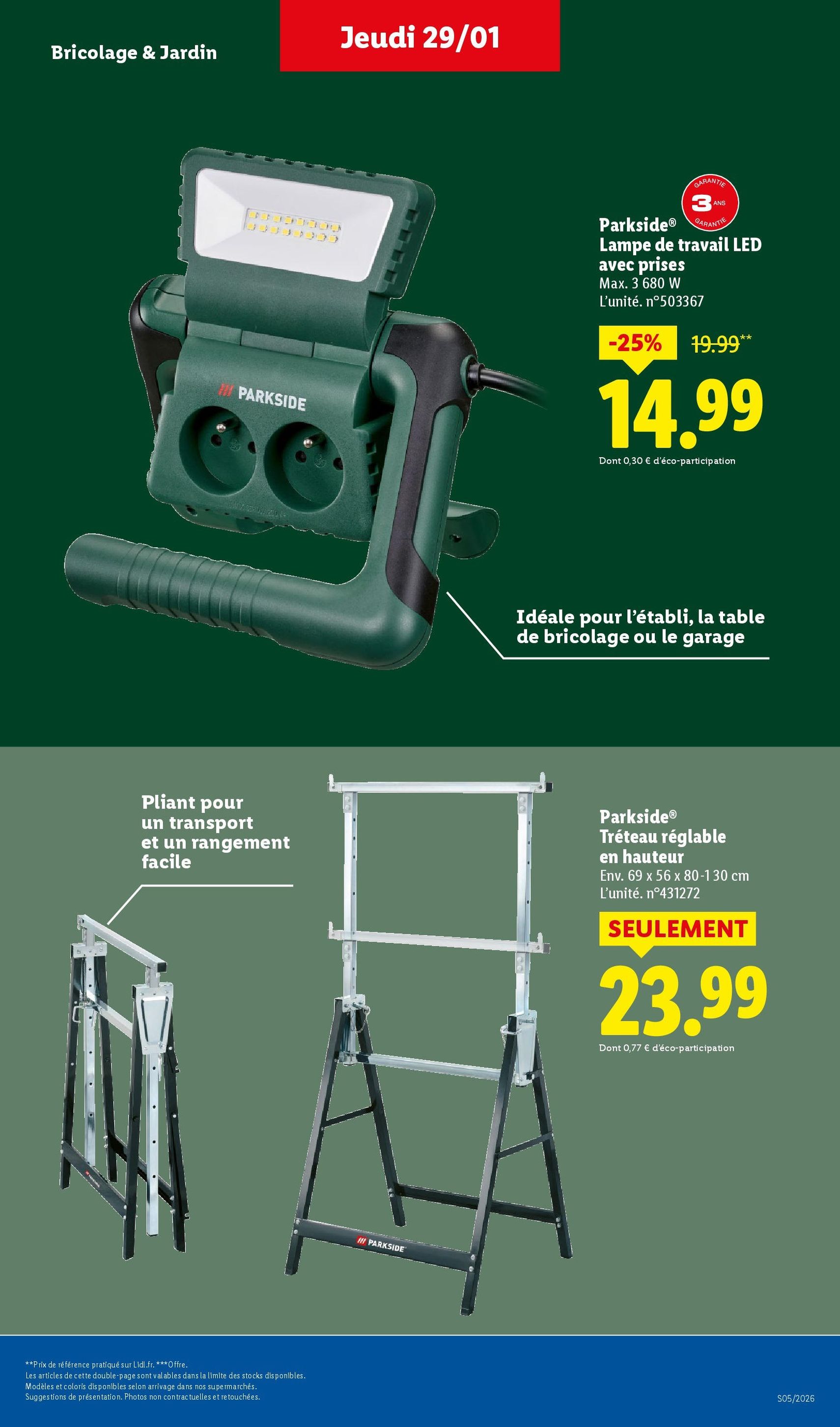 LIDL catalogue semaine 5 - brochure valable à partir du 29/01/2026, page 47 sur 75