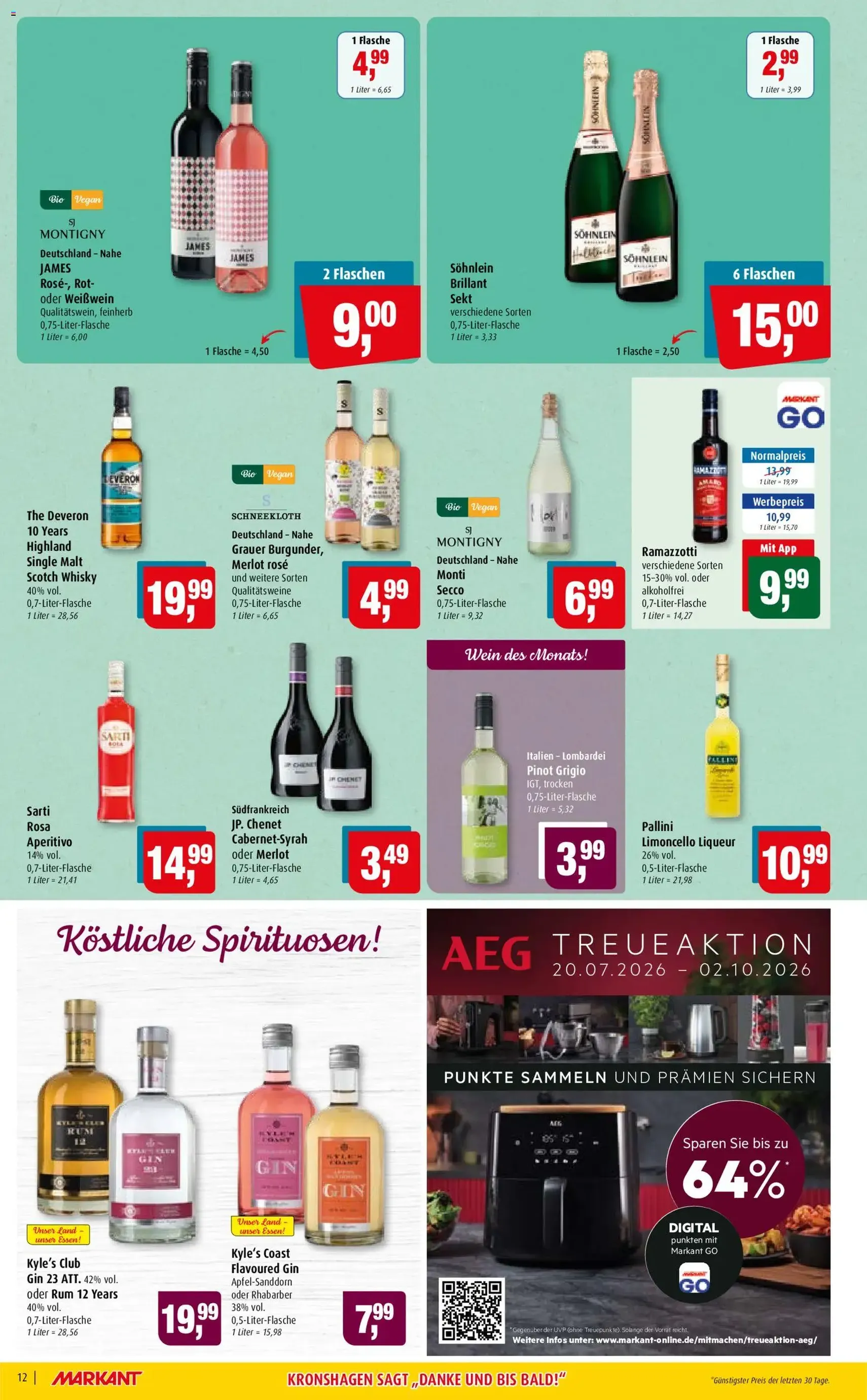 Markant Prospekt - Gültiger Prospekt ab 03.08.2026, Seite 12 von insgesamt 14
