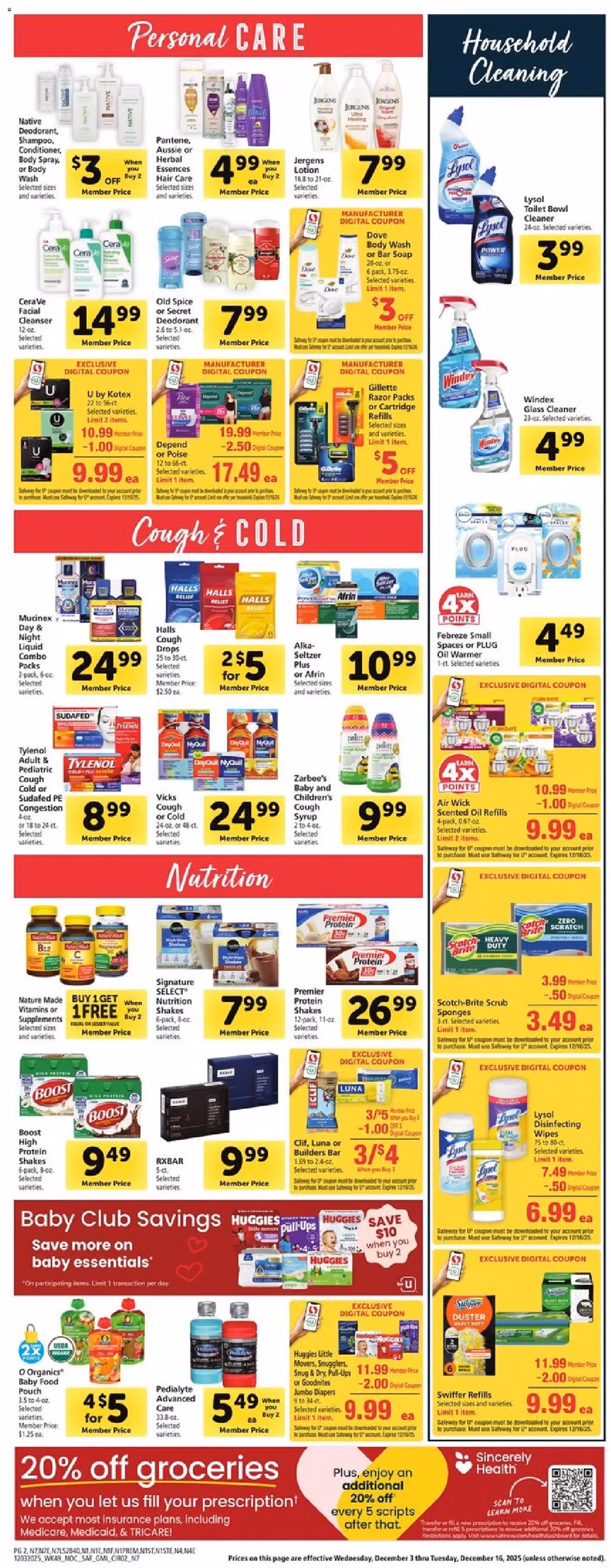 Safeway Weekly Ad - valid flyer from 12/03/2025, page 10 of 11