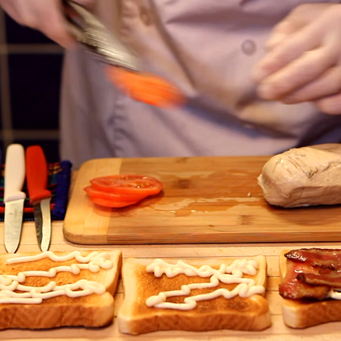 Club sandwich ricetta - procedimento 1