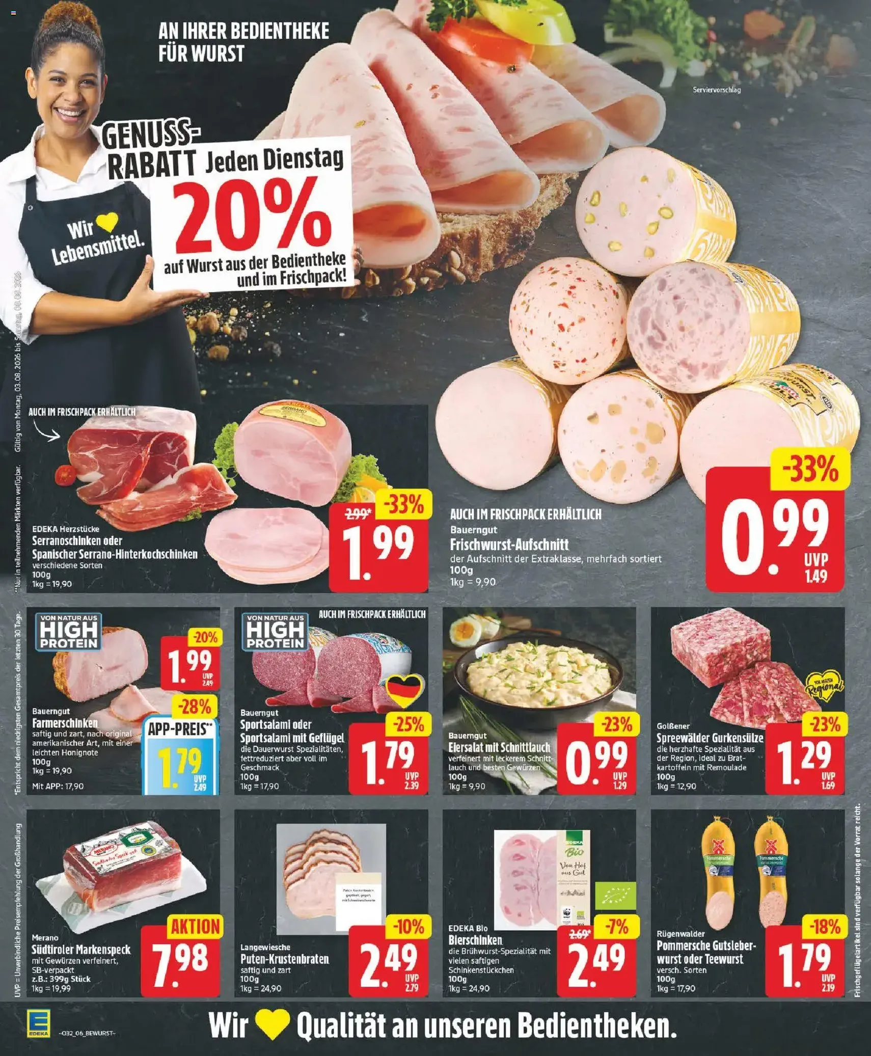Edeka Prospekt - Gültiger Prospekt ab 03.08.2026, Seite 6 von insgesamt 27
