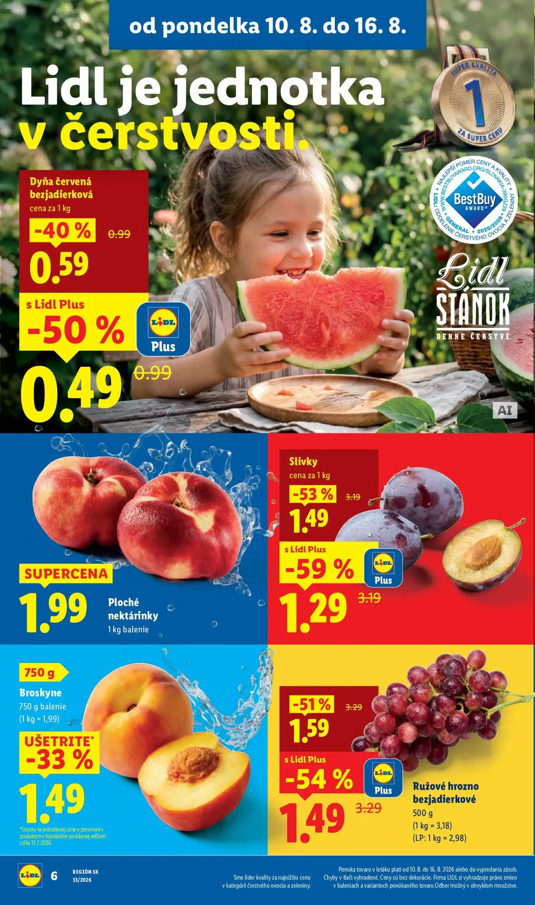 Lidl leták - platný leták od 10.08.2026 strana 10 z 97