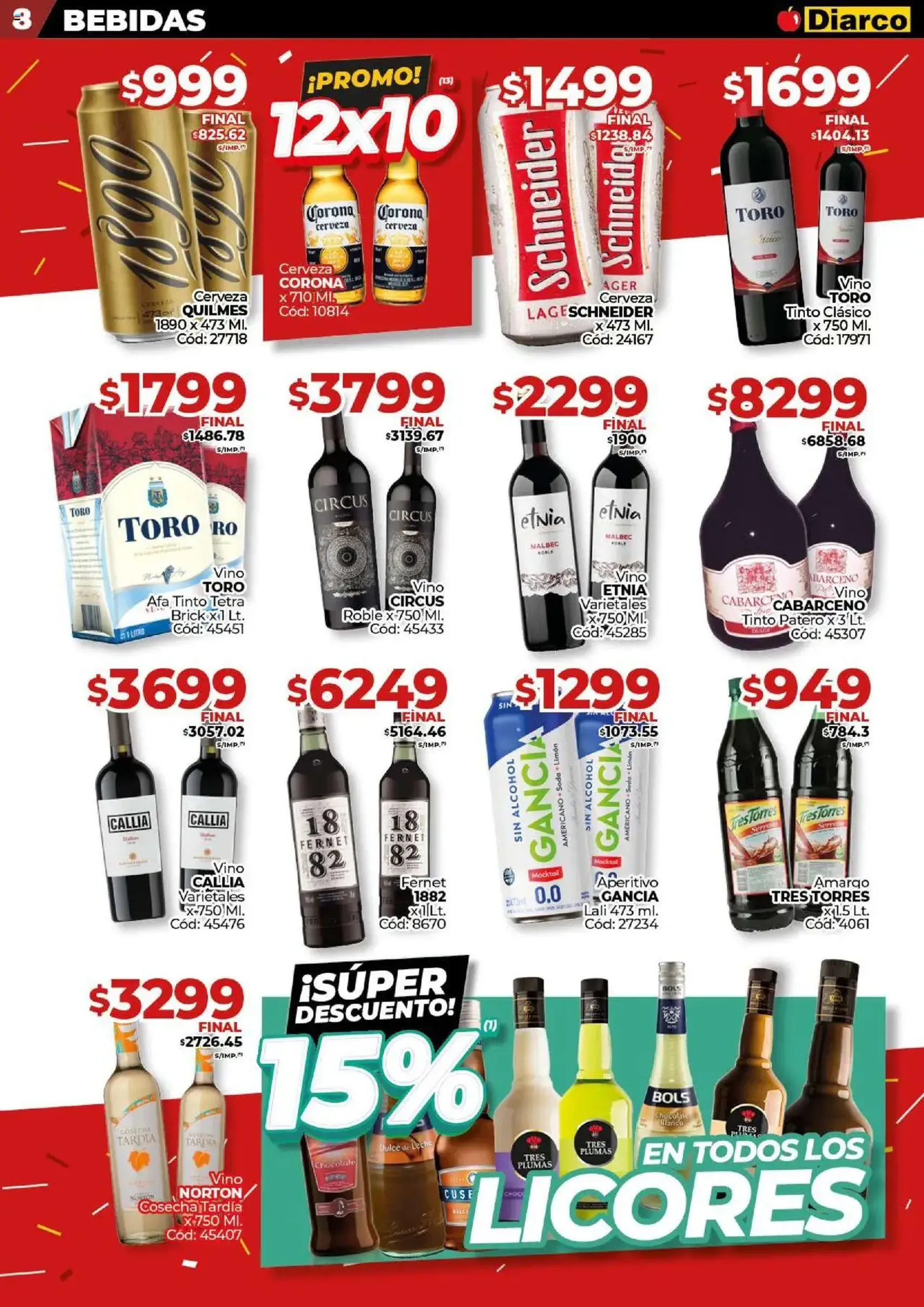 Diarco ofertas - folleto válido desde 11/08/2025 página 8 de 23 Diarco ofertas - folleto válido desde 11/08/2025 página 8 de 23