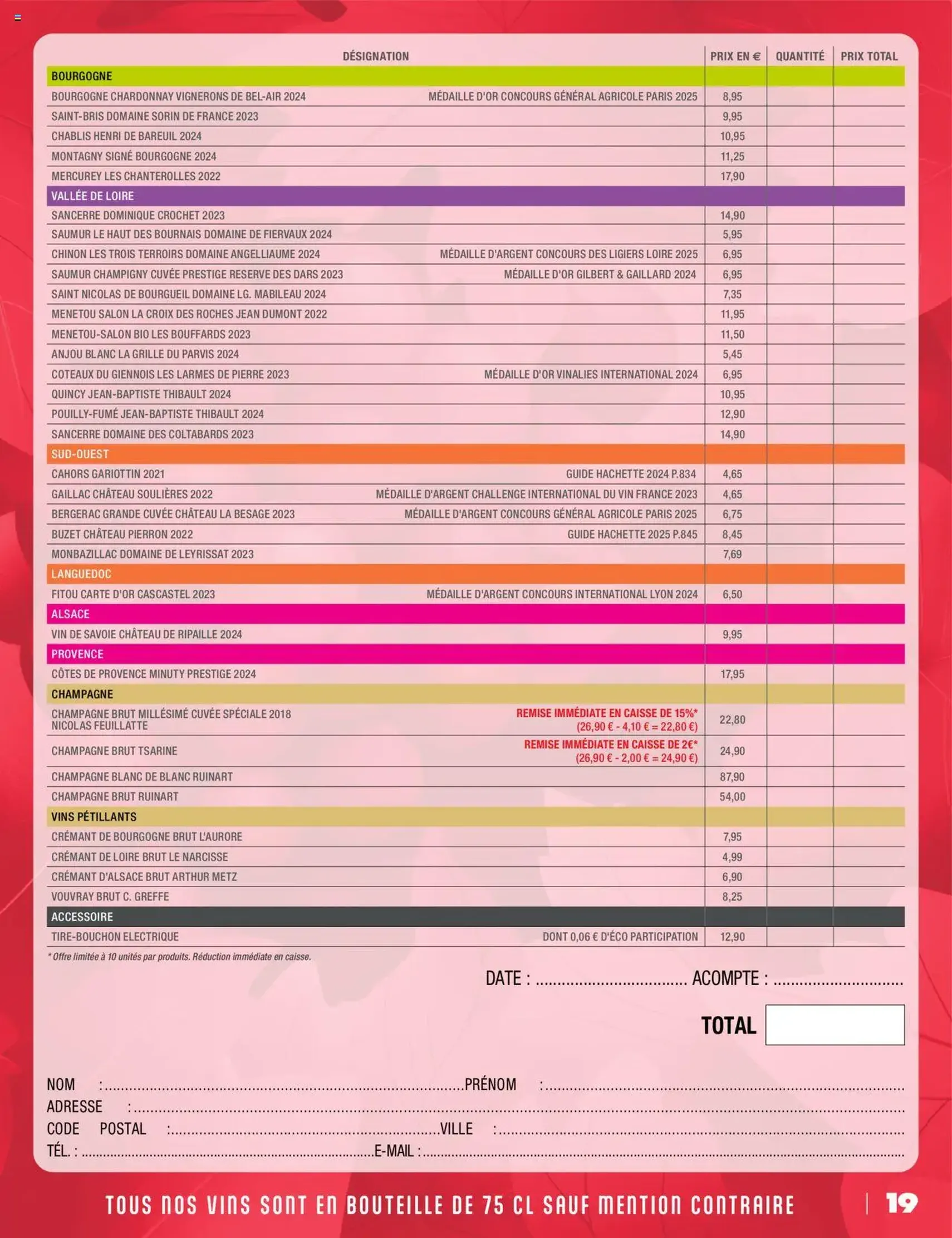 G20 Supermarchés catalogue la foire aux vins - brochure valable à partir du 24/09/2025, page 19 sur 20