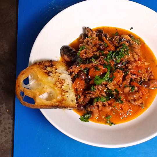 Anteprima ricetta Moscardini alla luciana