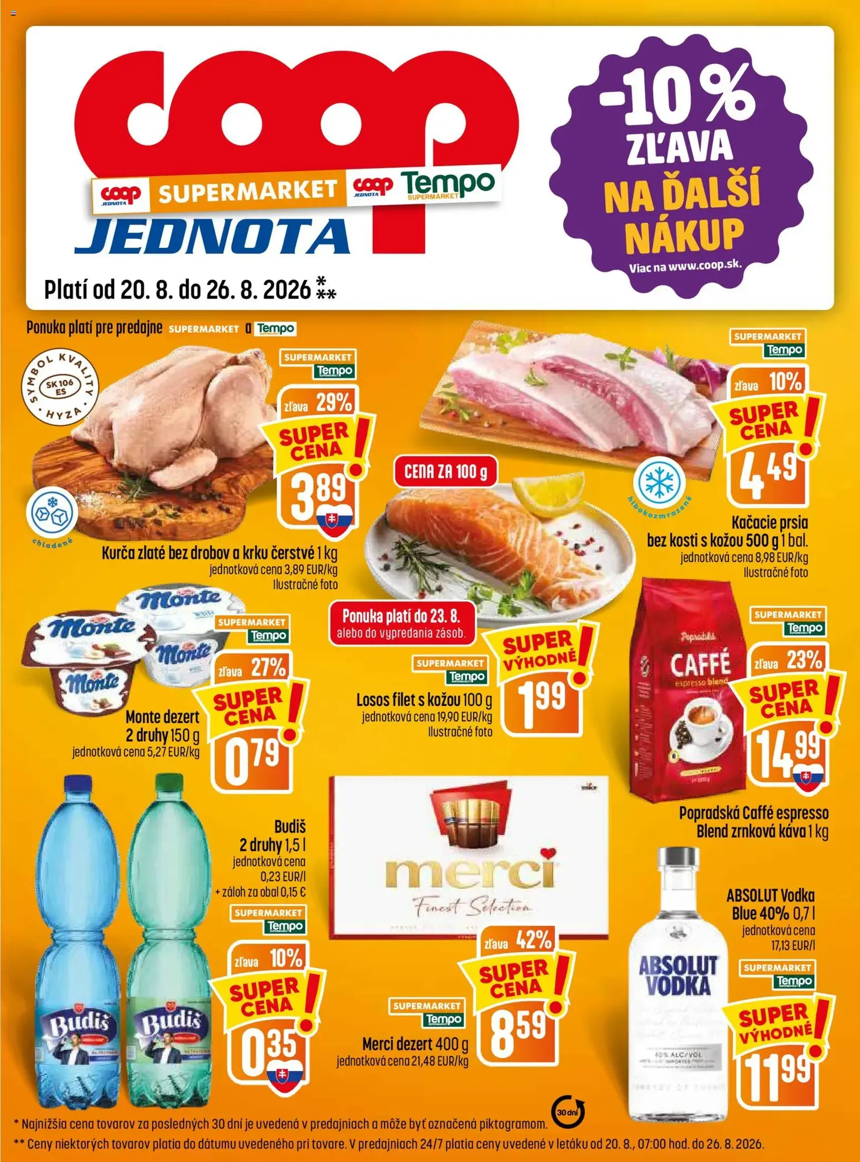 COOP Jednota leták - platný leták od 20.08.2026 strana 17 z 32