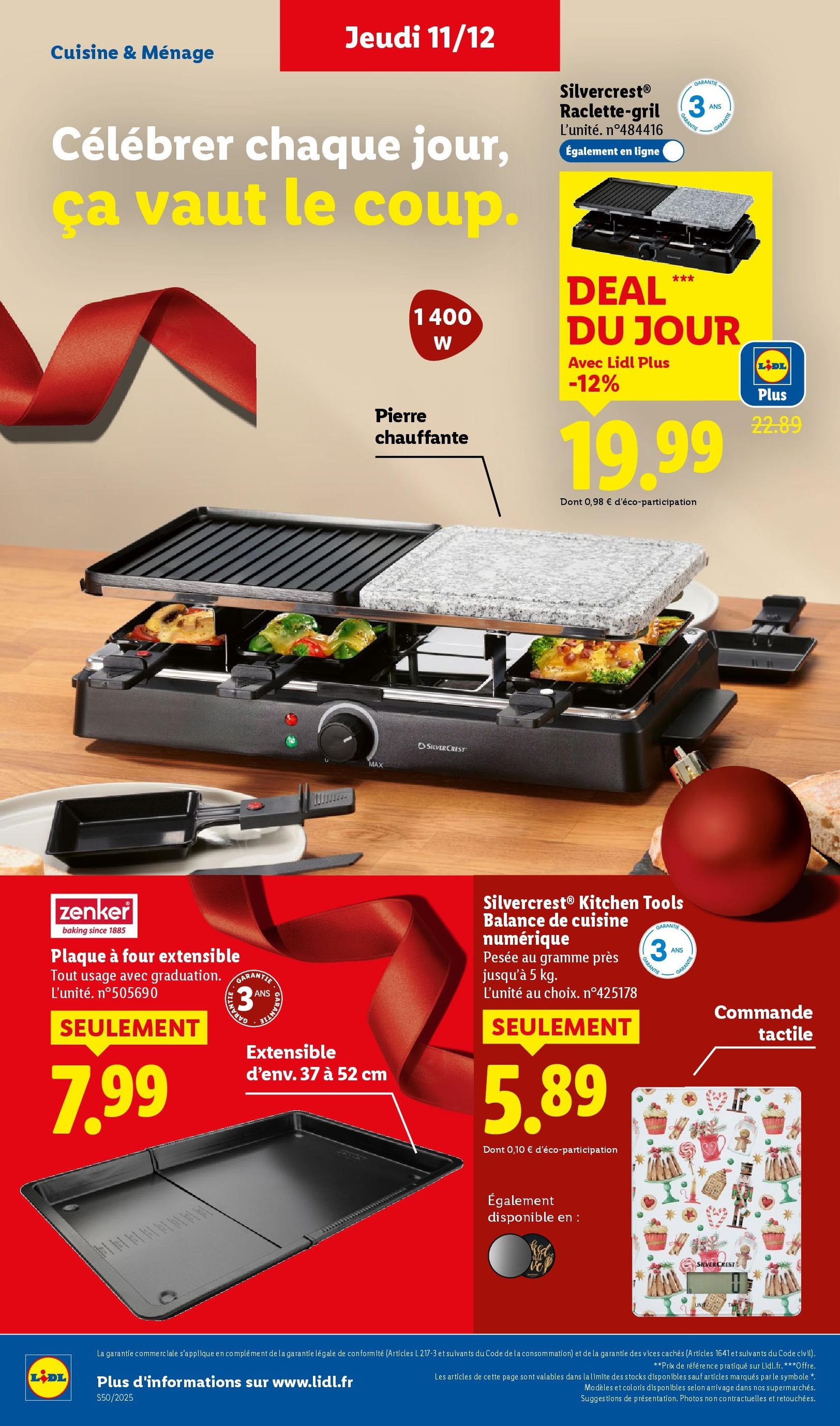 LIDL catalogue semaine 50 - brochure valable à partir du 11/12/2025, page 44 sur 88