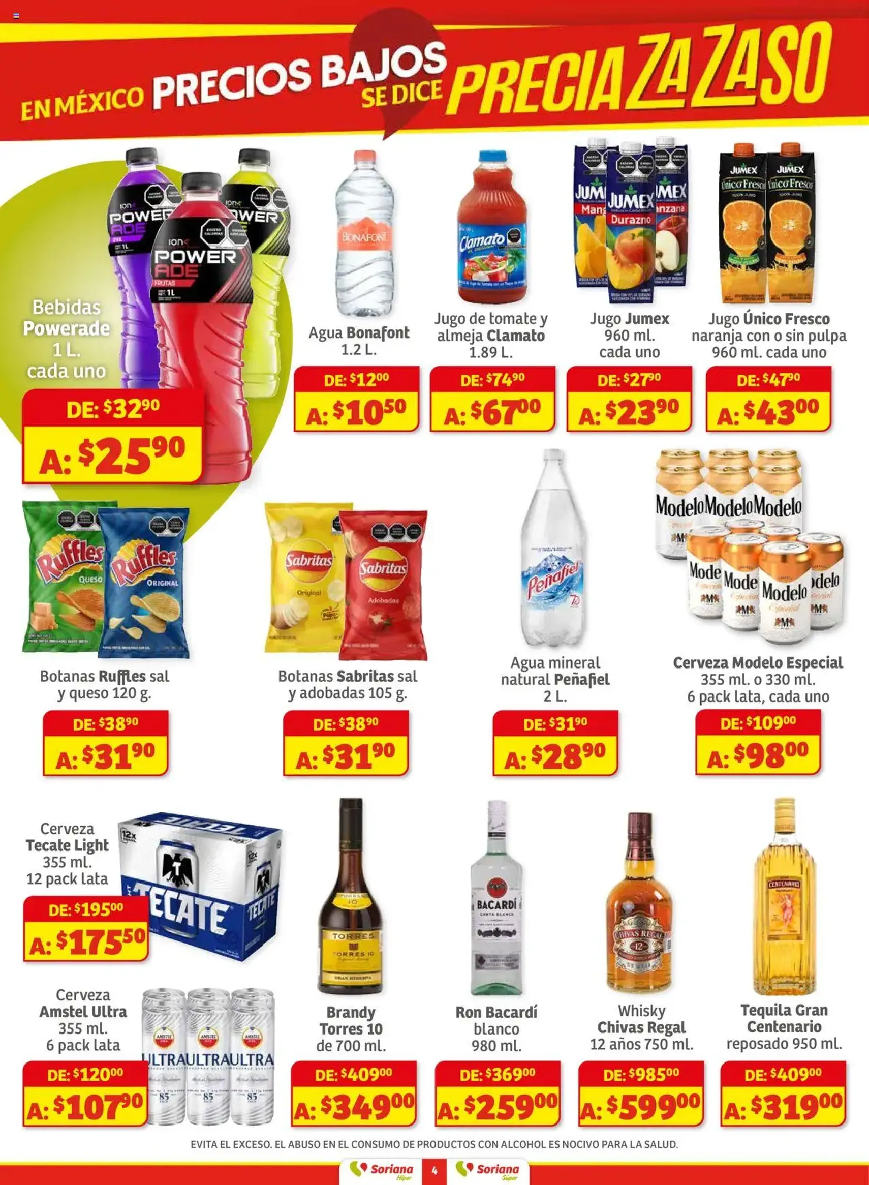 Soriana - Preciazazaso Híper: Ags, Col, Gto, Jal, Mich - folleto válido desde 01/08/2025 página 4 de 8