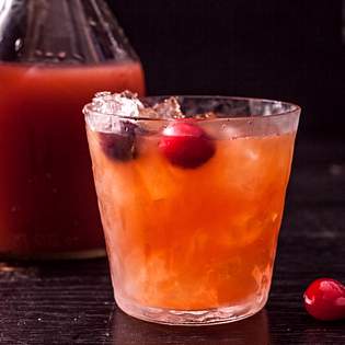 Recipe preview Rum and Cranberry Shrub Cocktail