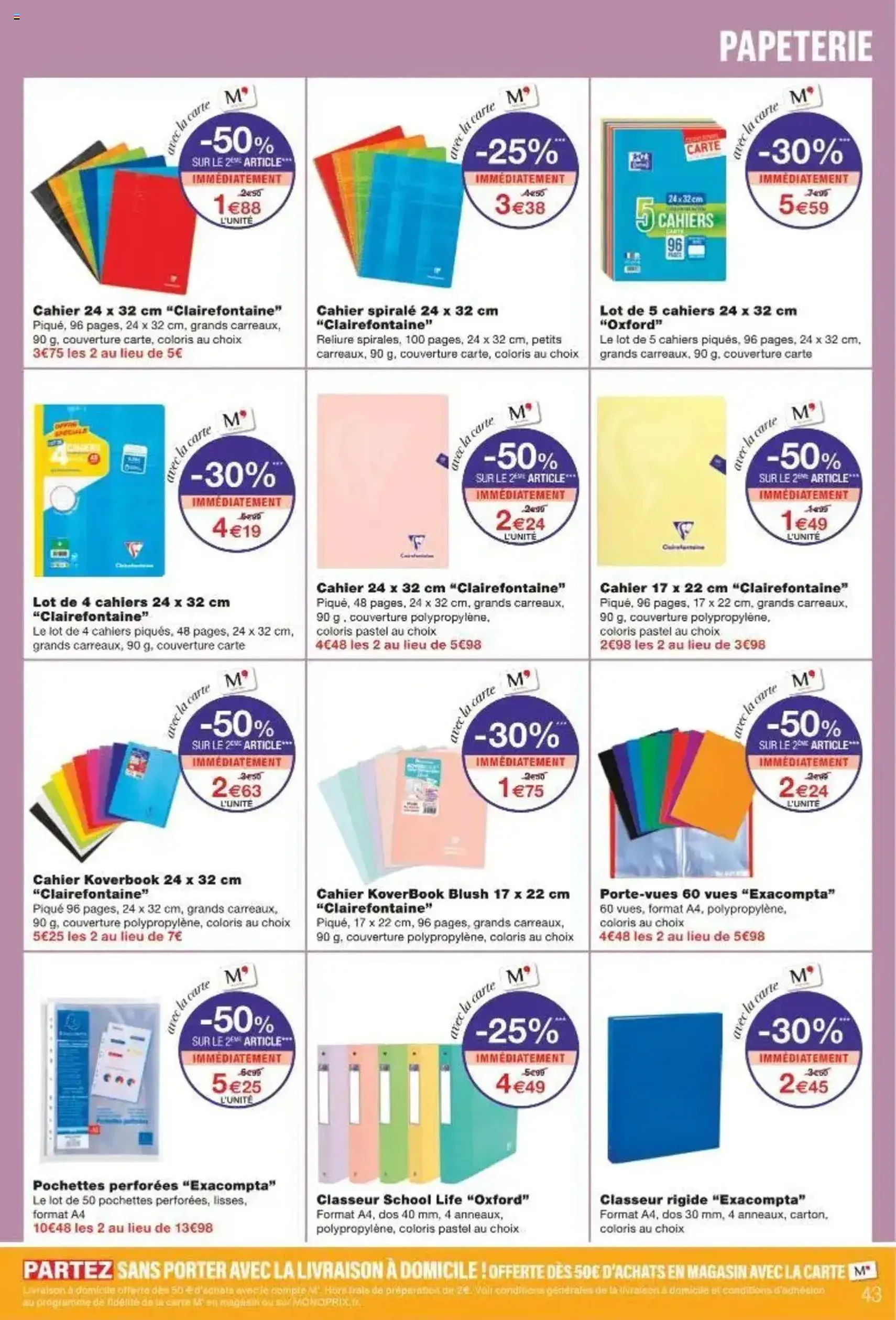 Monoprix catalogue - brochure valable à partir du 29/07/2025, page 43 sur 47 Monoprix catalogue - brochure valable à partir du 29/07/2025, page 43 sur 47