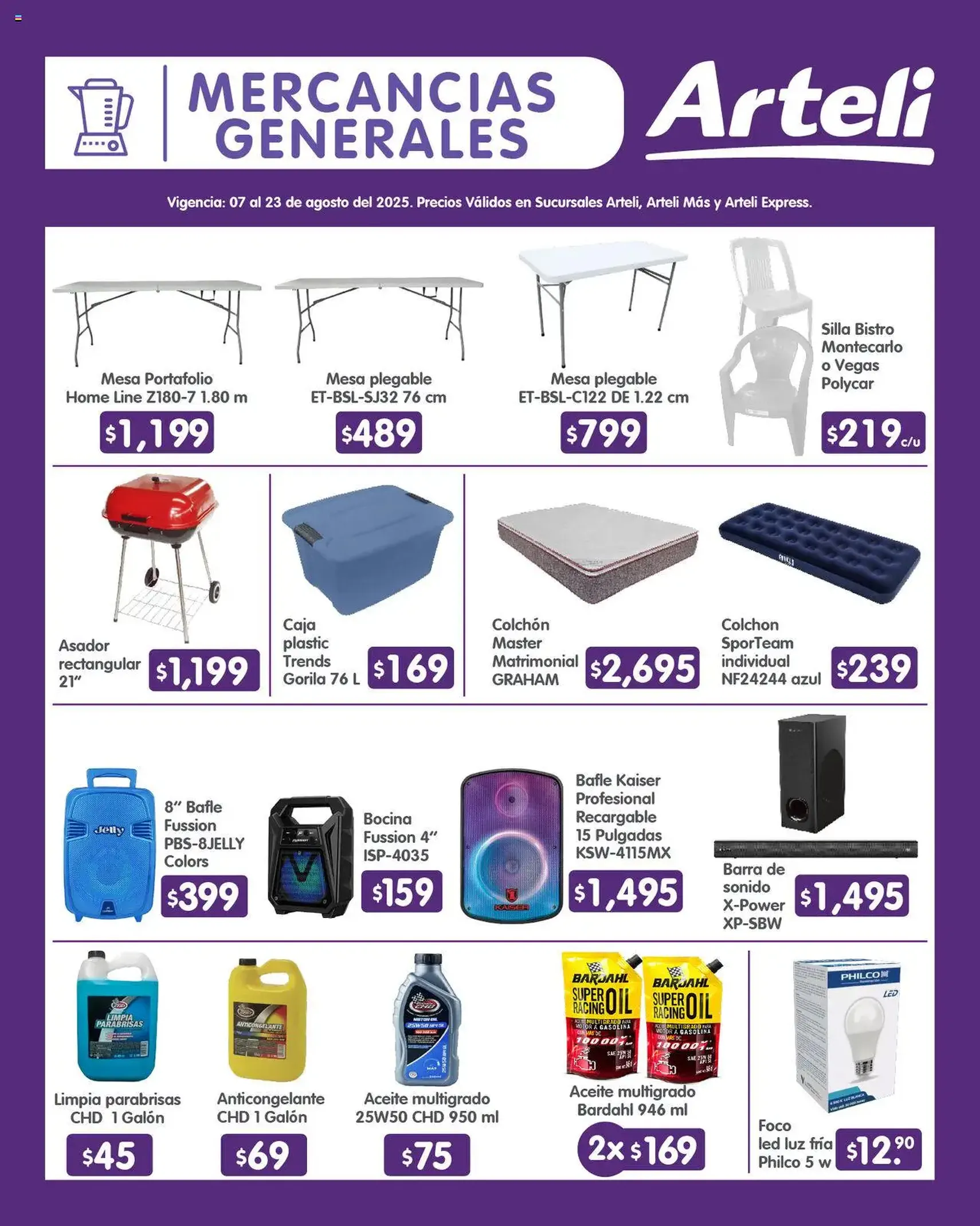 Arteli - Folleto Quincenal - folleto válido desde 07/08/2025 página 16 de 18 Arteli - Folleto Quincenal - folleto válido desde 07/08/2025 página 16 de 18