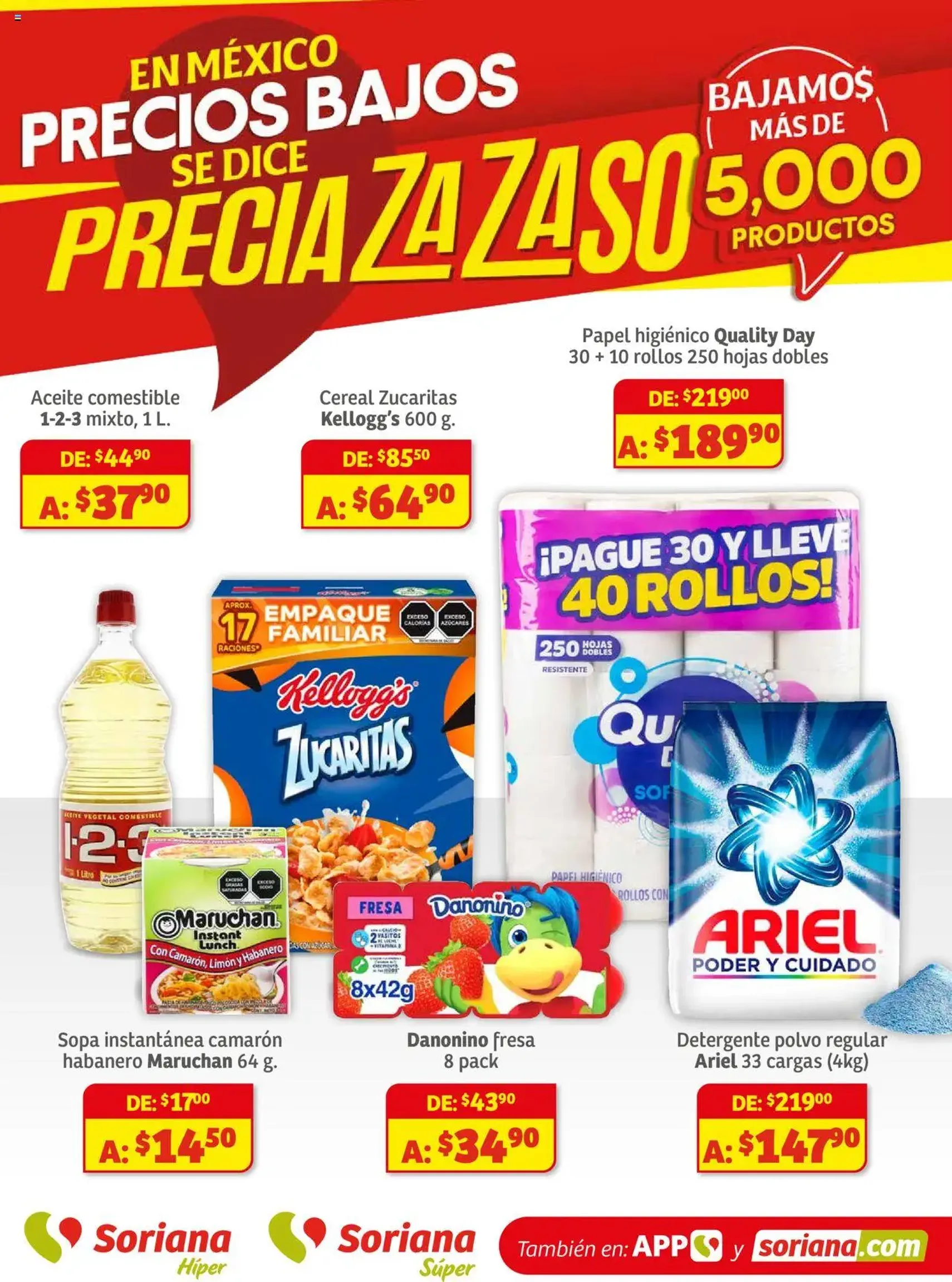 Soriana - Preciazazaso Híper: Ags, Col, Gto, Jal, Mich - folleto válido desde 01/08/2025 página 1 de 8