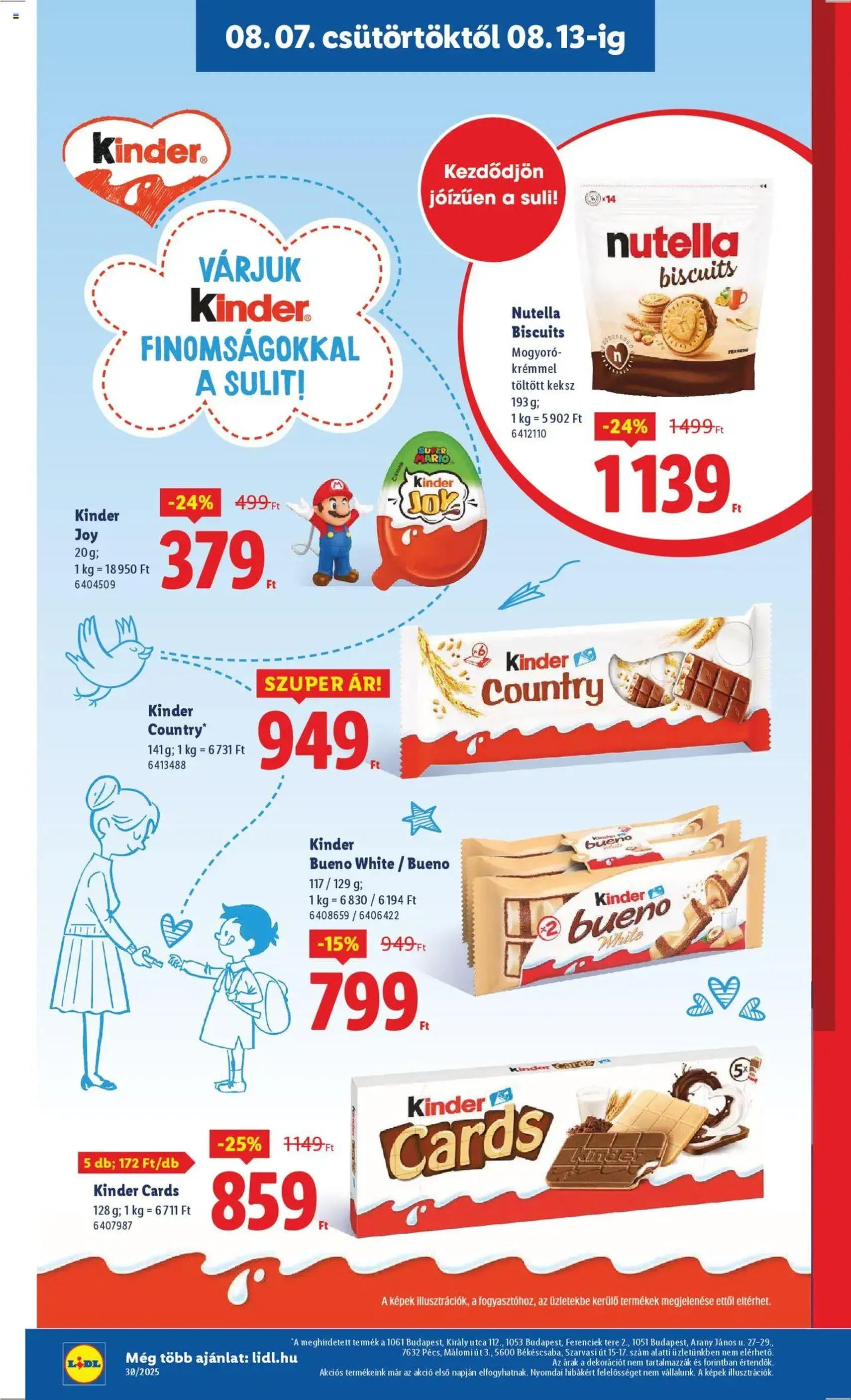 Lidl Akciós újság - 2025.08.07. érvényes szórólap 12 oldal 66 oldalból Lidl Akciós újság - 2025.08.07. érvényes szórólap 12 oldal 66 oldalból