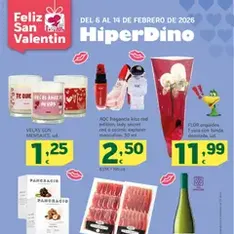 Vista previa del folleto HiperDino - Especial San Valentin válido desde 06/02/2026