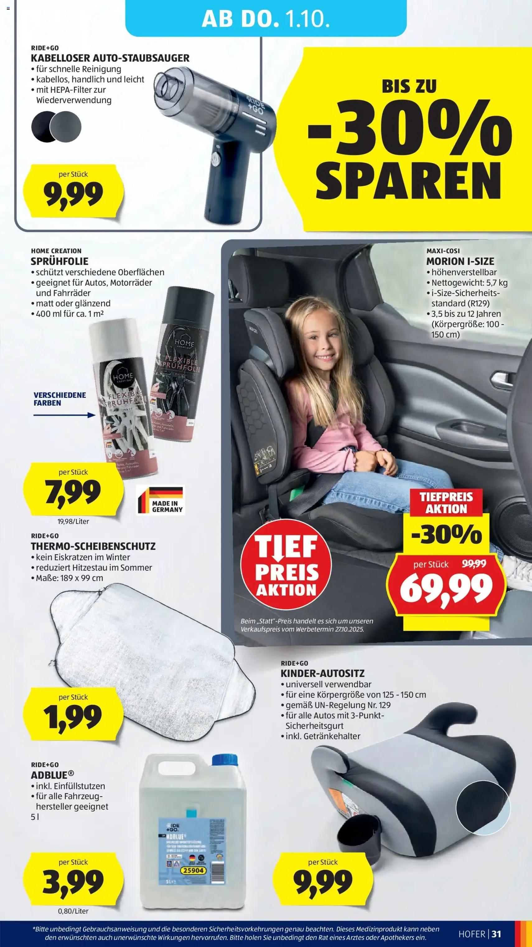 Hofer Flugblatt - Gültiger Prospekt ab 25.09.2026, Seite 39 von insgesamt 49