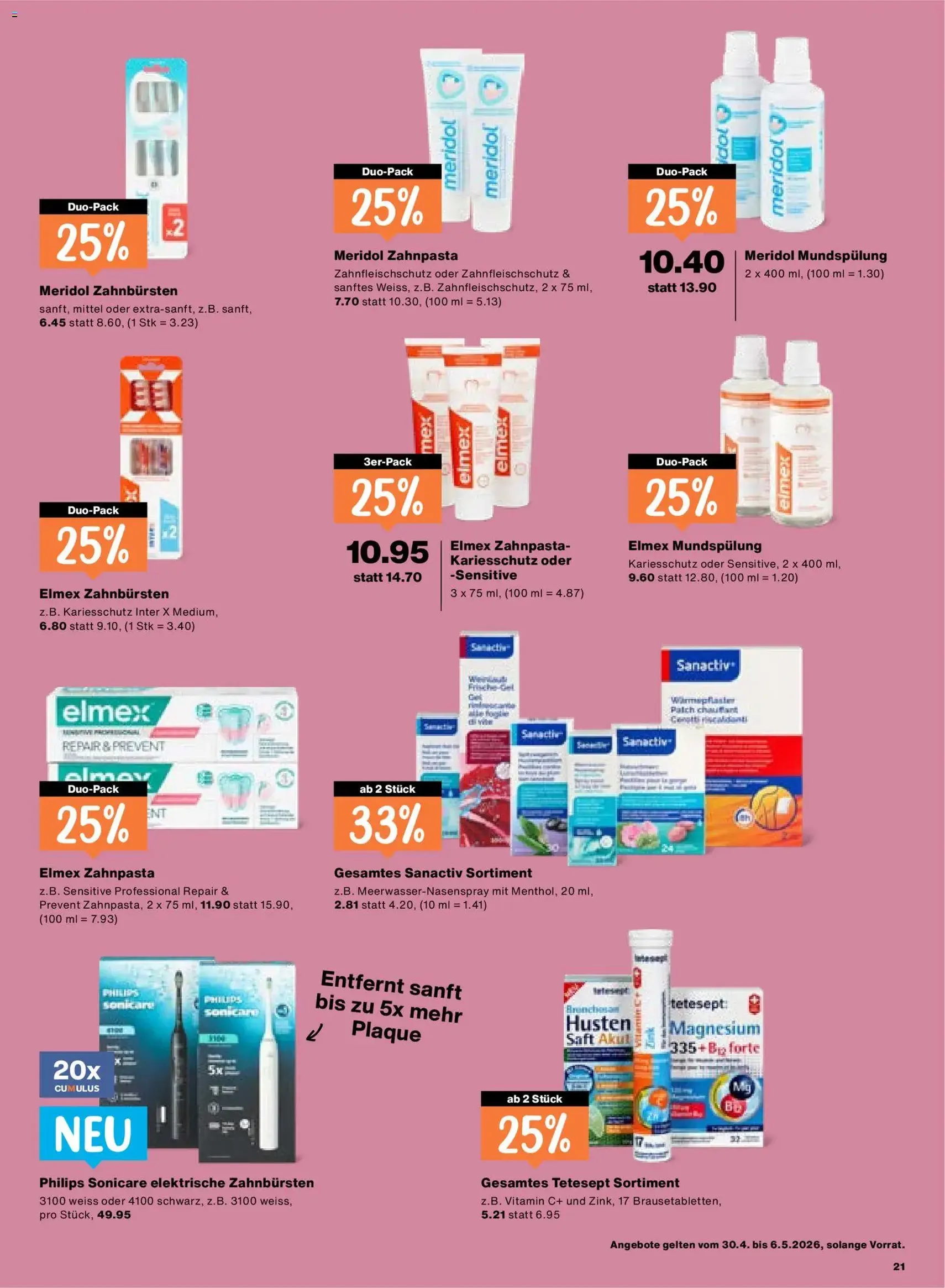 Migros aktionen - Gültiger Prospekt ab 30.04.2026, Seite 21 von insgesamt 24