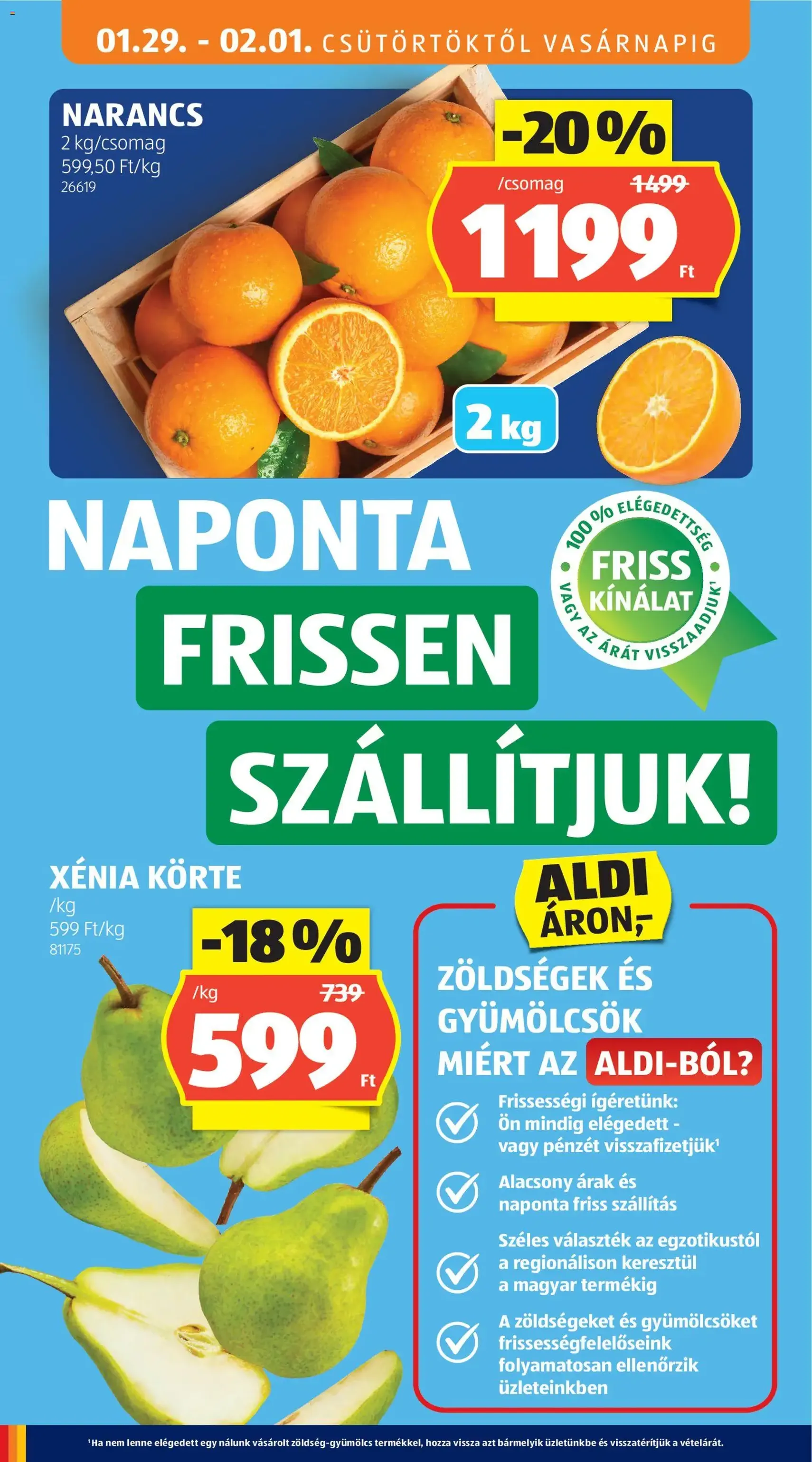 Aldi Akciós újság - 2026.01.29. érvényes szórólap 12 oldal 45 oldalból