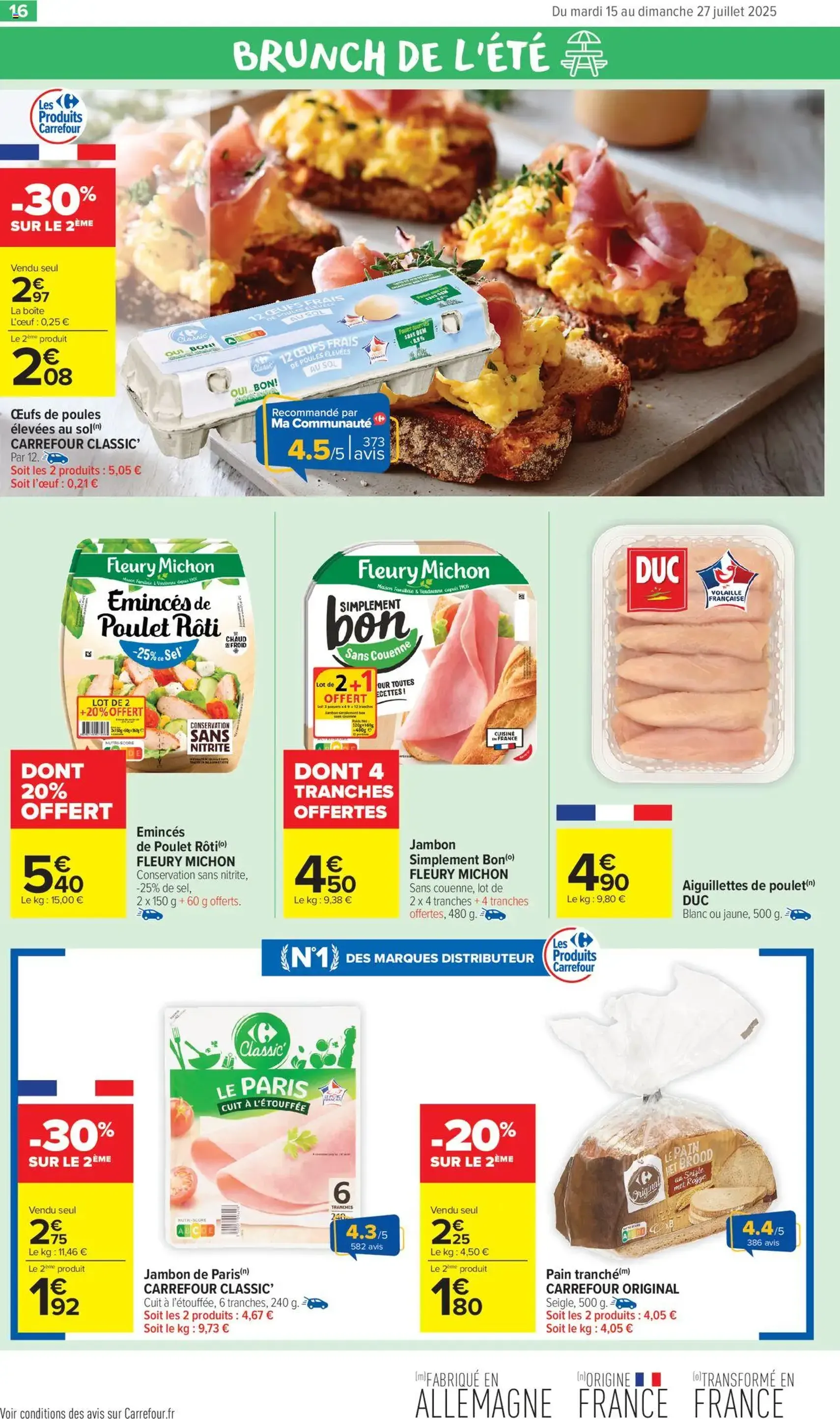 Carrefour Market catalogue semaine 29 - brochure valable à partir du 15/07/2025, page 18 sur 54 Carrefour Market catalogue semaine 29 - brochure valable à partir du 15/07/2025, page 18 sur 54