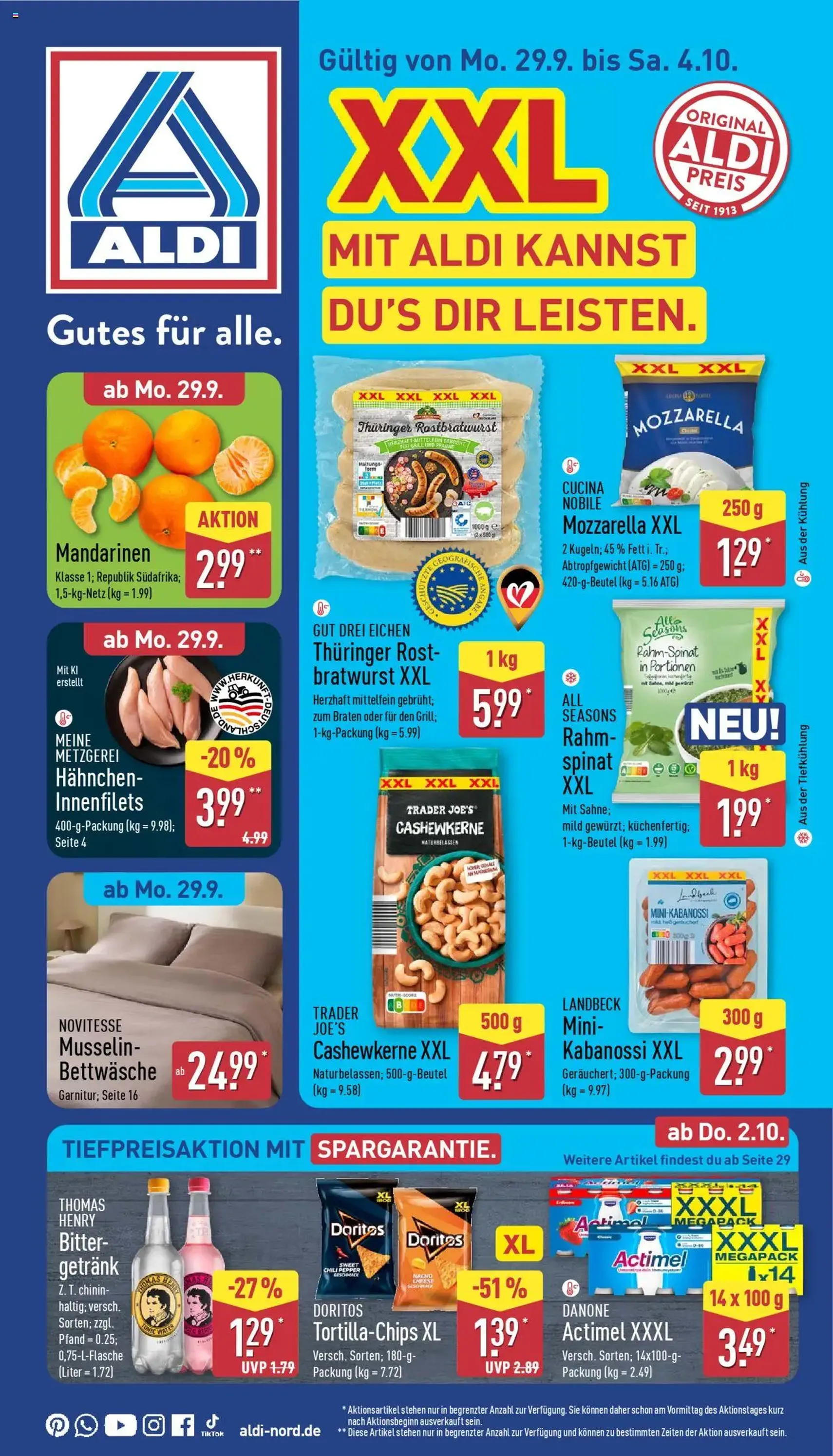 Aldi Prospekt - Gültiger Prospekt ab 29.09.2025, Seite 1 von insgesamt 42 Aldi Prospekt - Gültiger Prospekt ab 29.09.2025, Seite 1 von insgesamt 42