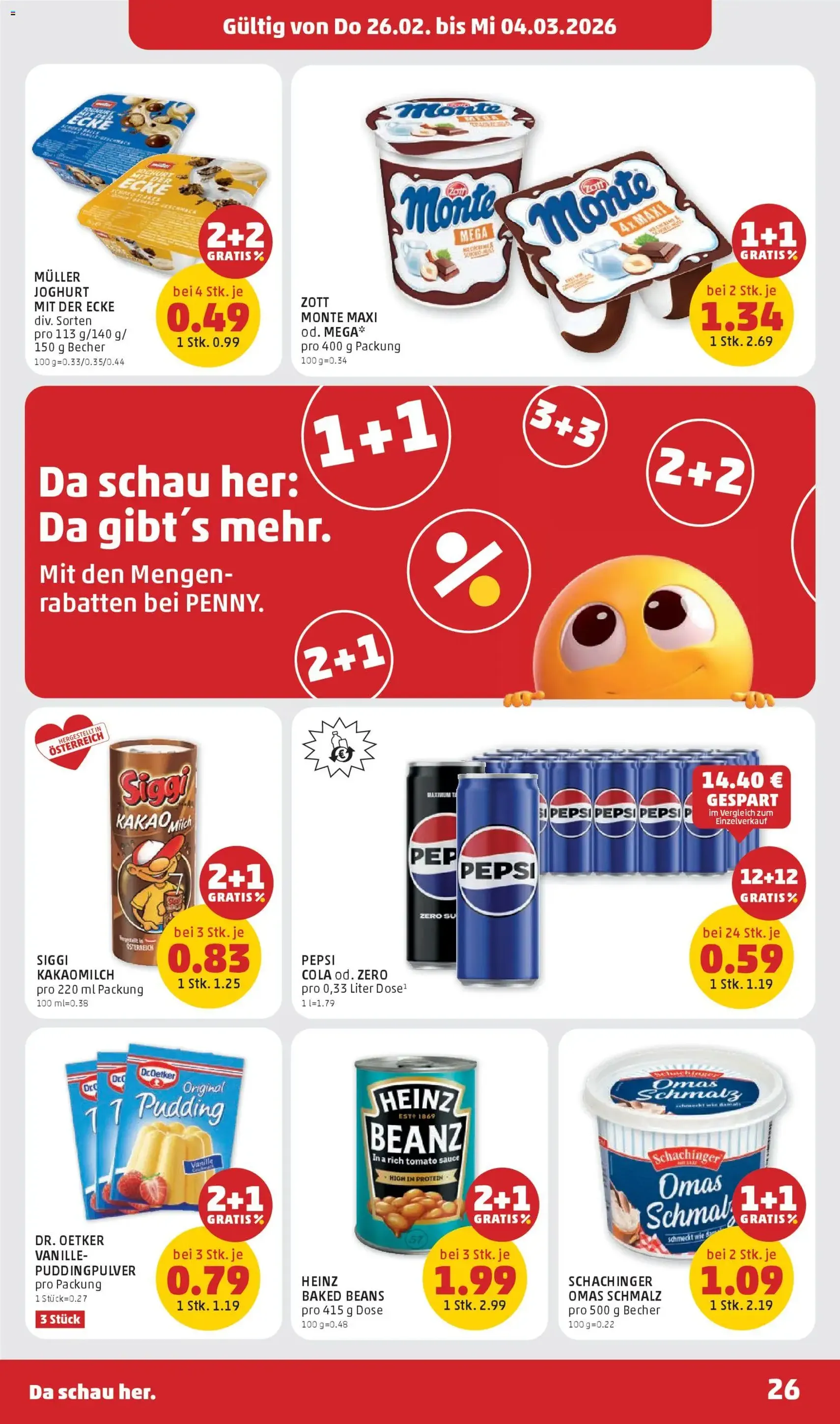 Penny Markt Flugblatt - Gültiger Prospekt ab 26.02.2026, Seite 26 von insgesamt 32
