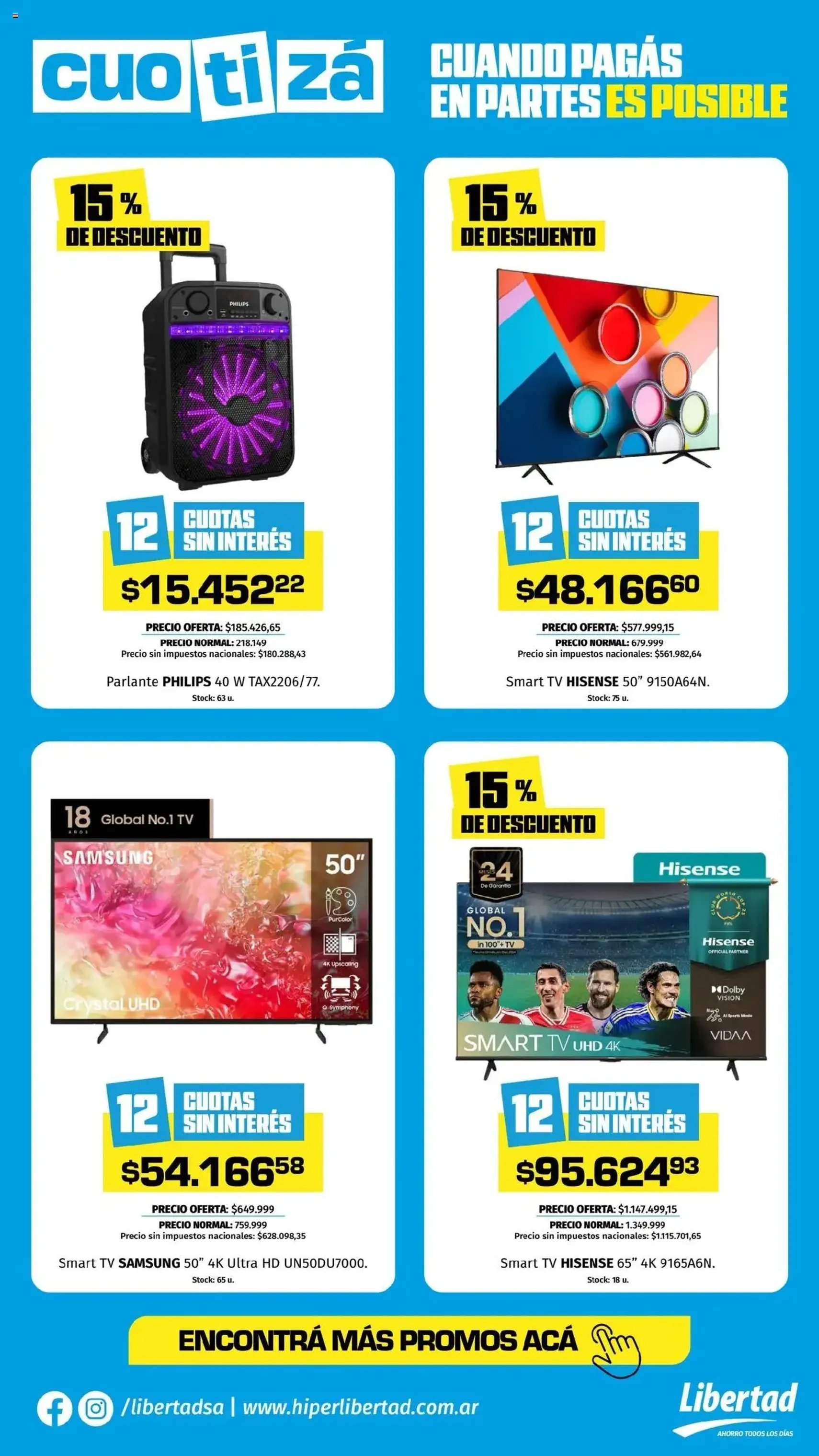 Hipermercado Libertad - Cuotizá - folleto válido desde 21/07/2025 página 2 de 4