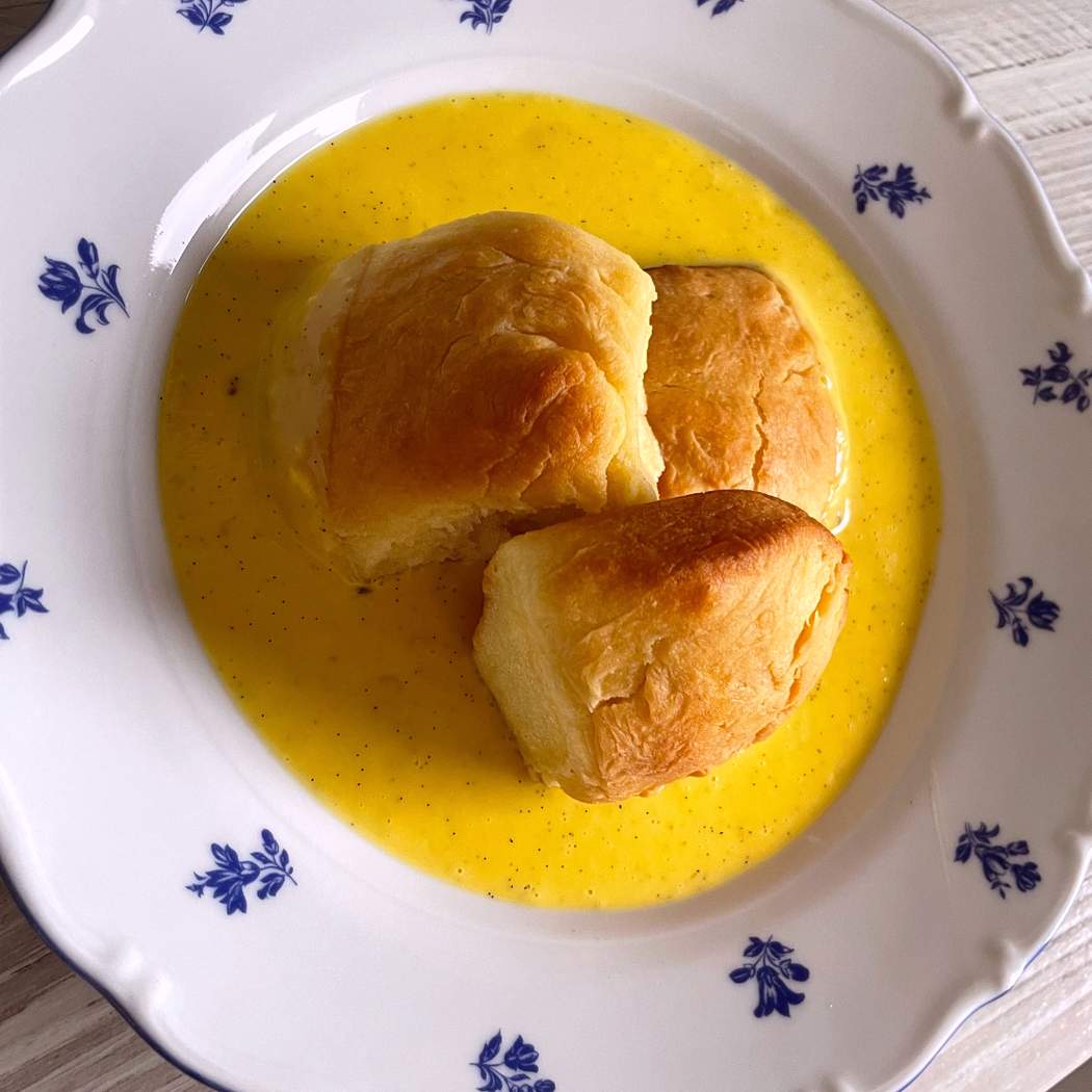 Buchtičky s vanilkovým krémem