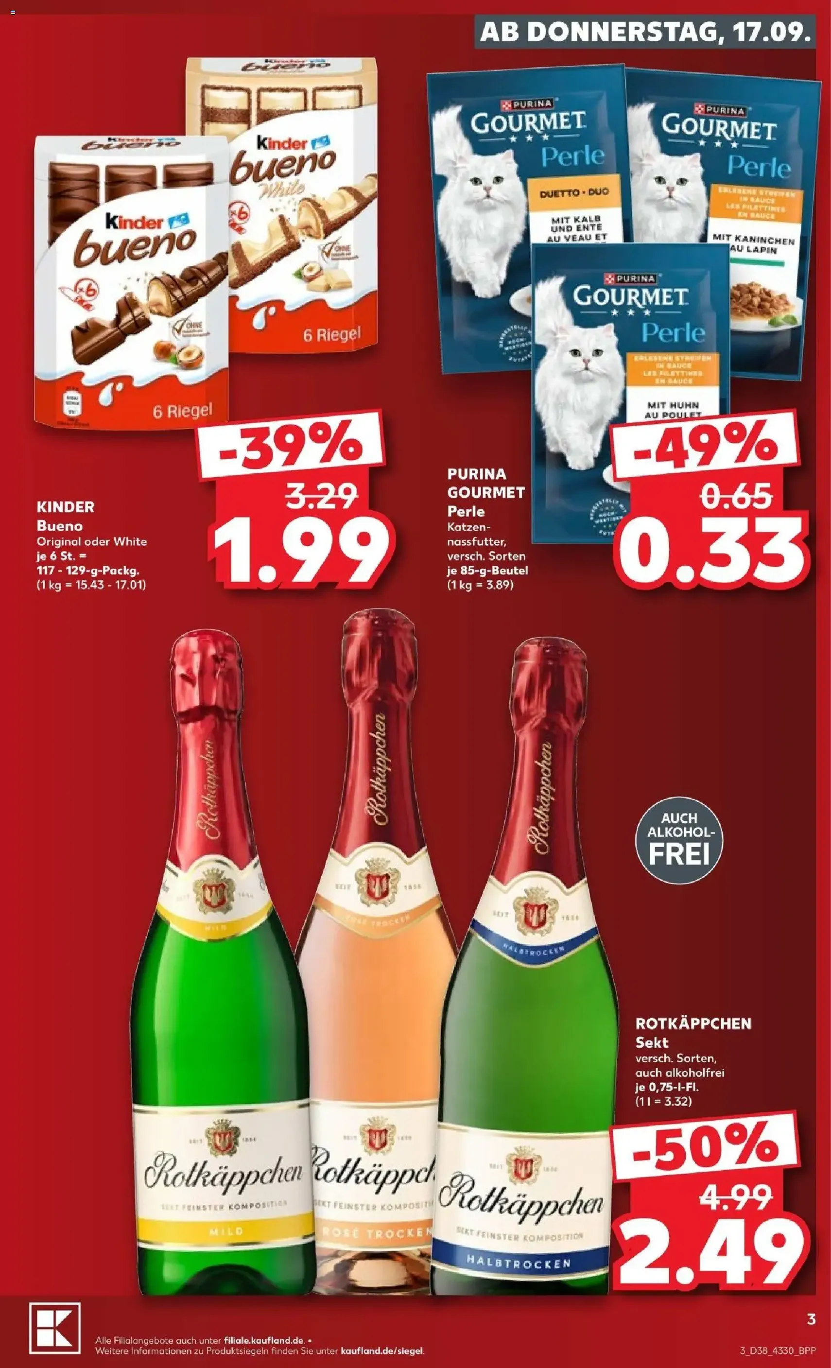 Kaufland Prospekt - Gültiger Prospekt ab 17.09.2026, Seite 3 von insgesamt 66