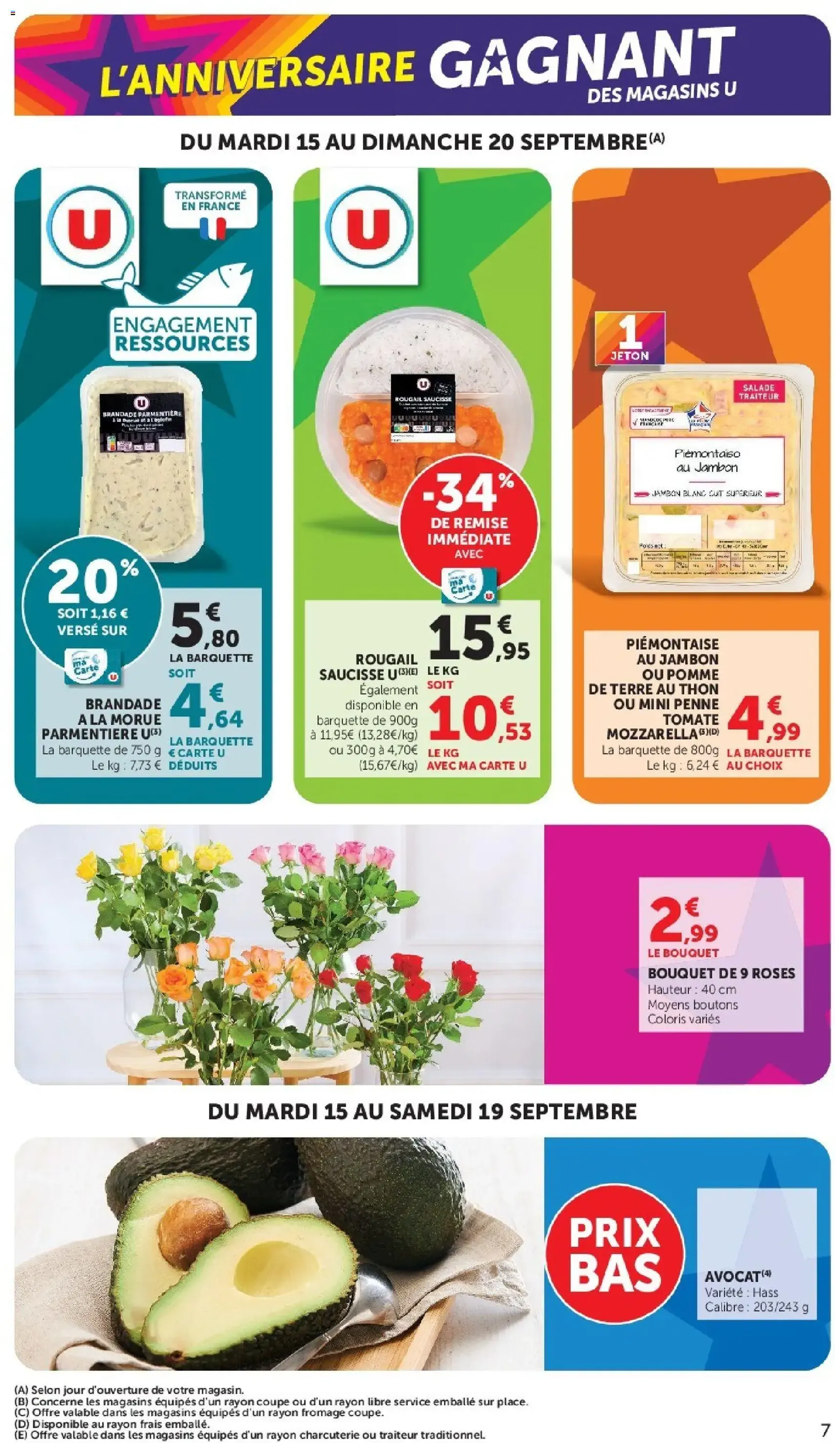 U Express - Anniversaire gagnant des Magasins U - brochure valable à partir du 15/09/2026, page 7 sur 24