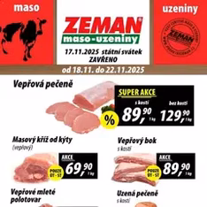 Prodejny Zeman leták - náhled letáku platný od 18.11.2025