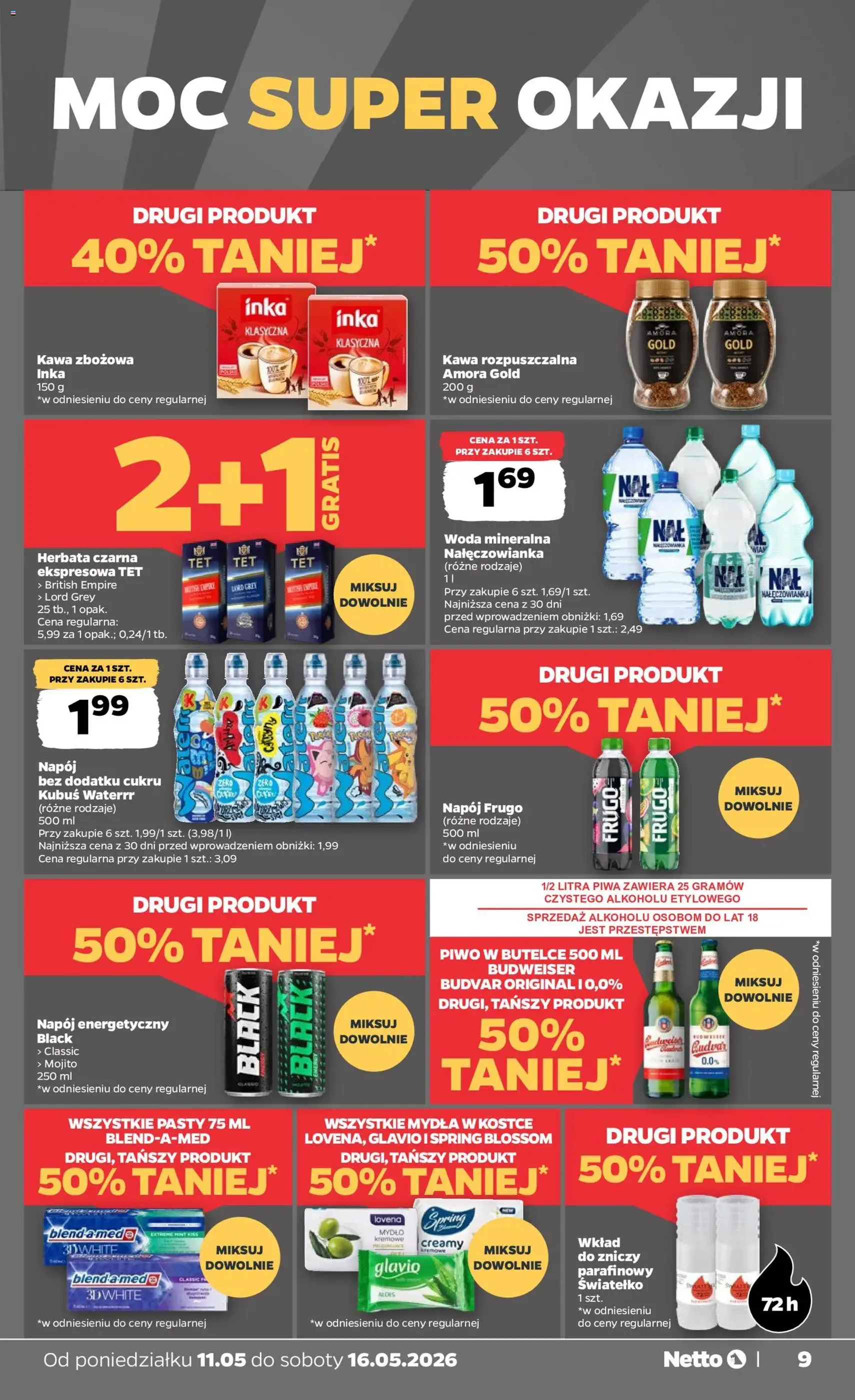 Netto gazetka od poniedziałku spożywcza - ważny gazetka od 11.05.2026 strona 9 z 36