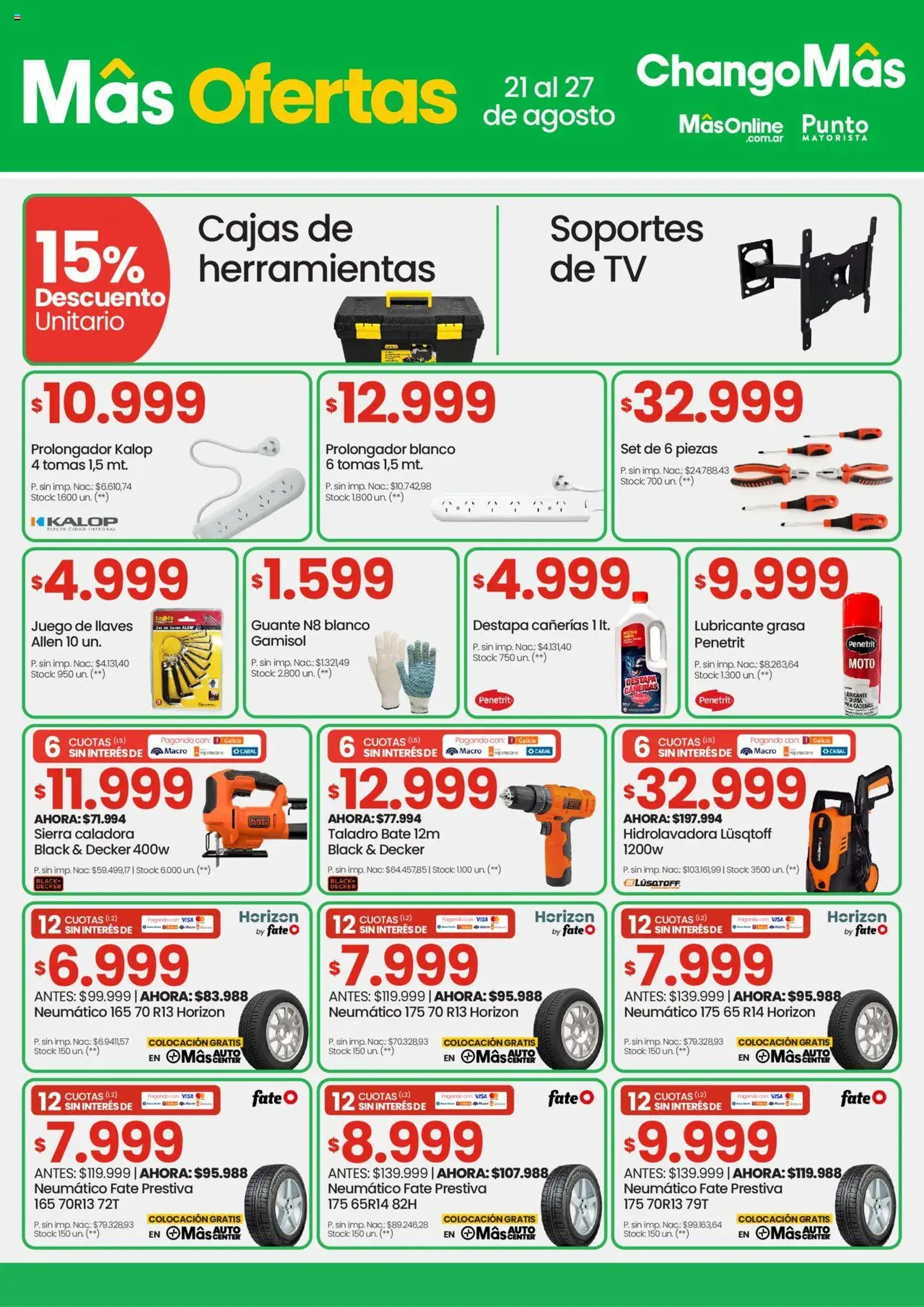 Changomas ofertas - folleto válido desde 21/08/2025 página 9 de 10 Changomas ofertas - folleto válido desde 21/08/2025 página 9 de 10
