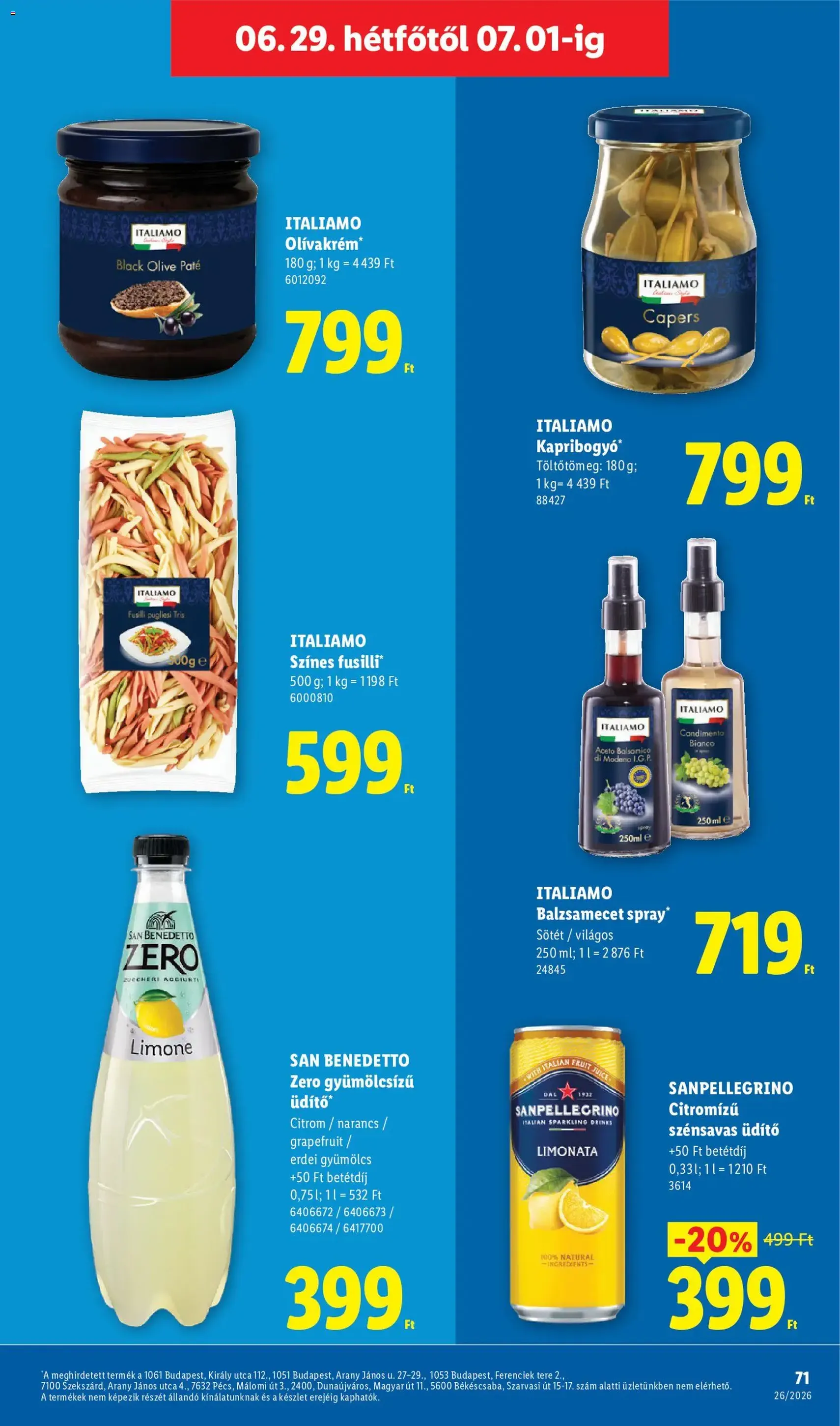 Lidl akciós újság - 2026.06.25. érvényes szórólap 71 oldal 74 oldalból