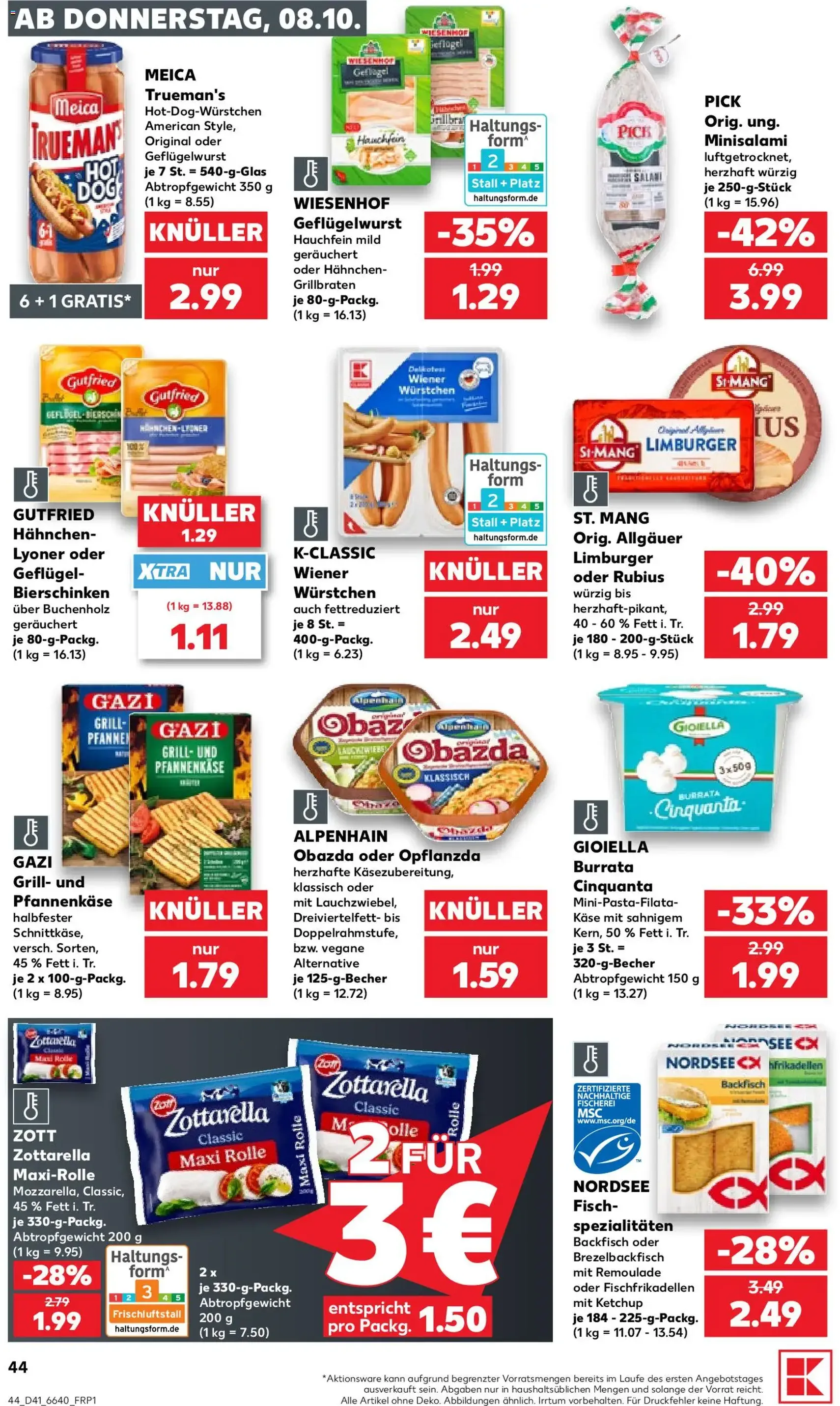 Kaufland Prospekt - Gültiger Prospekt ab 08.10.2026, Seite 44 von insgesamt 70