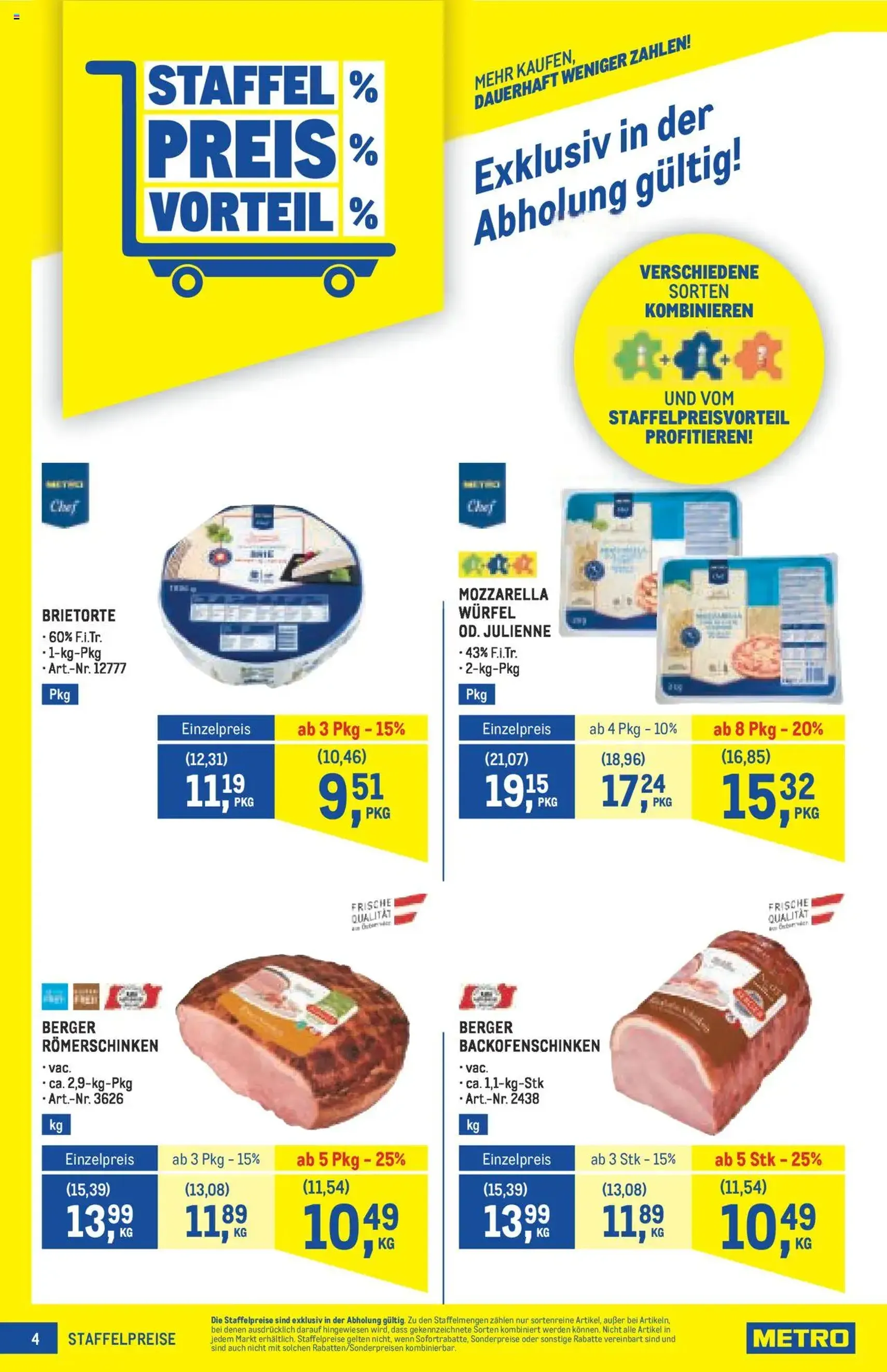 Metro angebote Profi - Gültiger Prospekt ab 18.09.2025, Seite 4 von insgesamt 64 Metro angebote Profi - Gültiger Prospekt ab 18.09.2025, Seite 4 von insgesamt 64