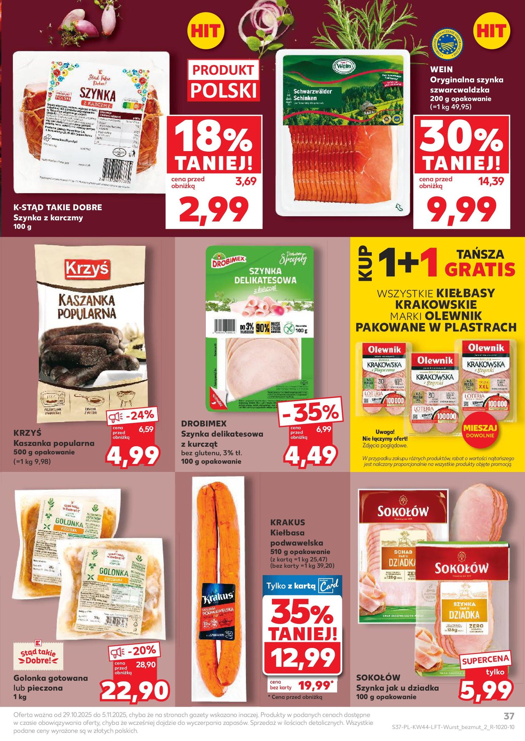 Kaufland gazetka - ważny gazetka od 29.10.2025 strona 37 z 63 Kaufland gazetka - ważny gazetka od 29.10.2025 strona 37 z 63