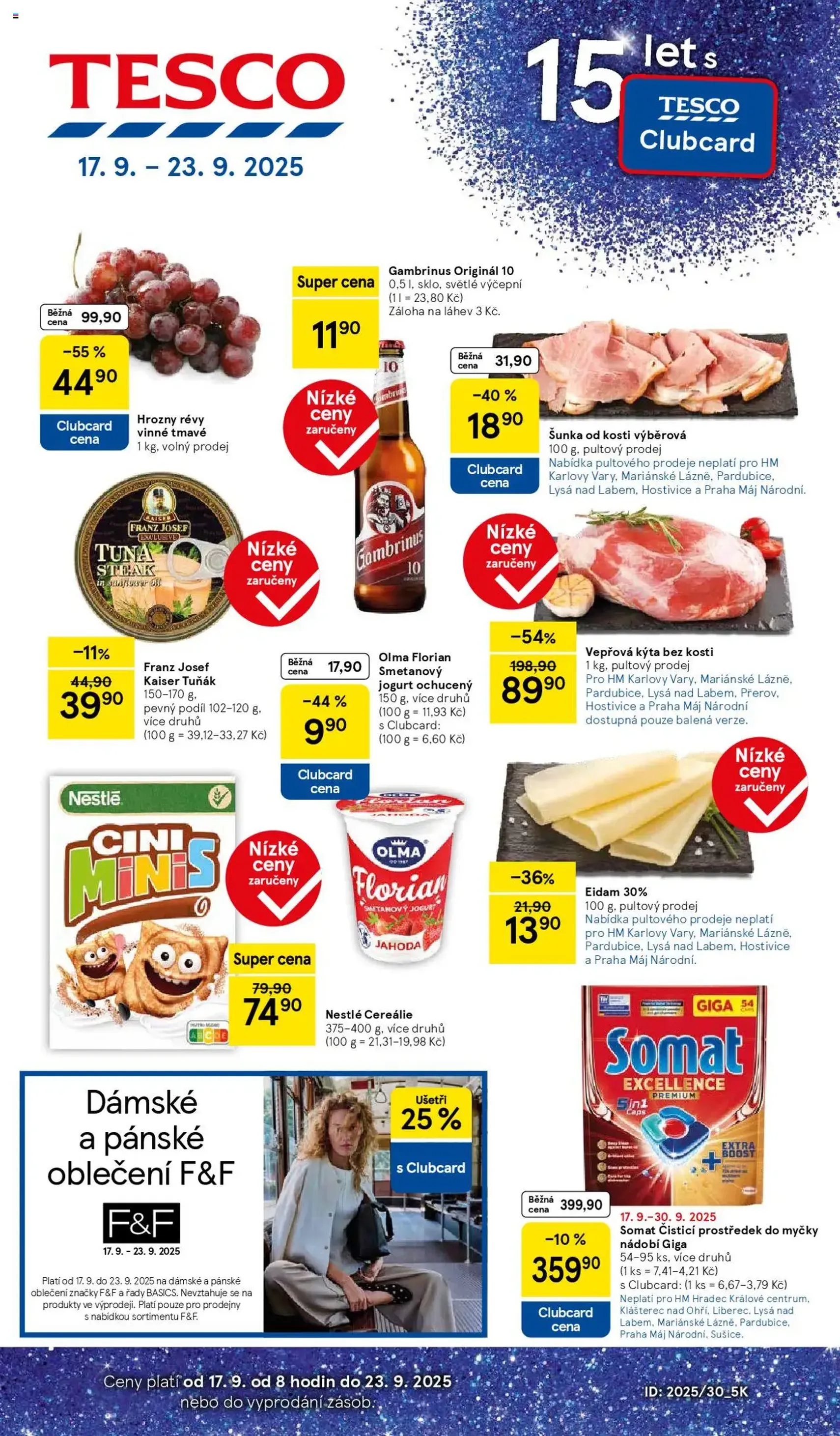 Tesco leták - Hypermarket - platný leták od 17.09.2025 strana 1 z 33