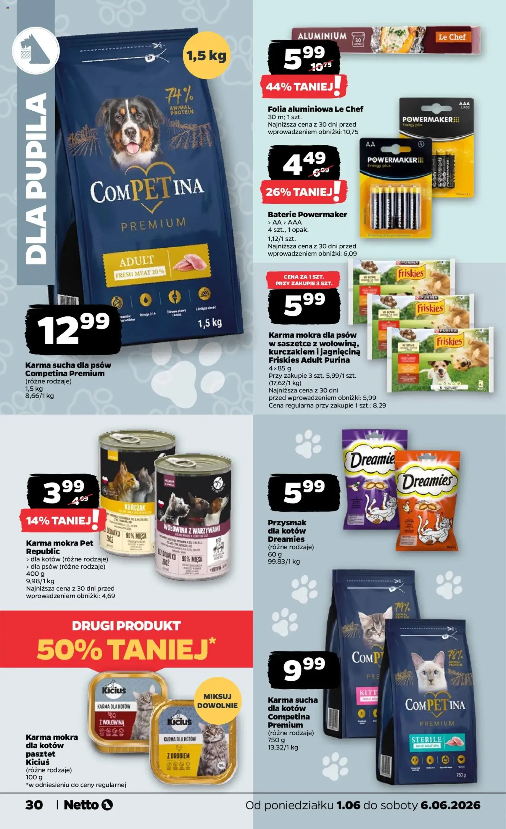 Netto gazetka od poniedziałku spożywcza - ważny gazetka od 01.06.2026 strona 30 z 33