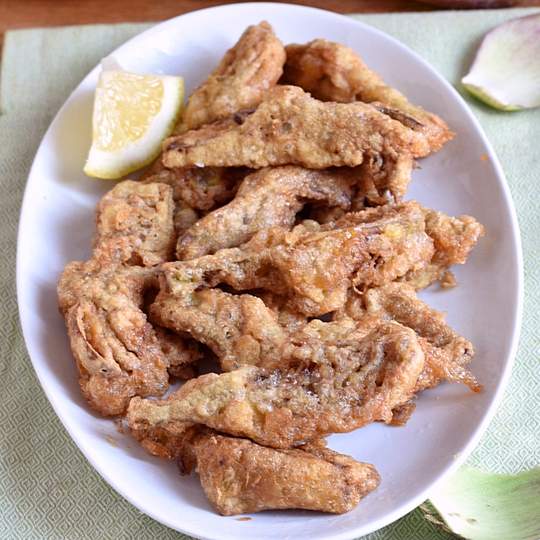 Anteprima ricetta Carciofi Fritti Senza Pastella