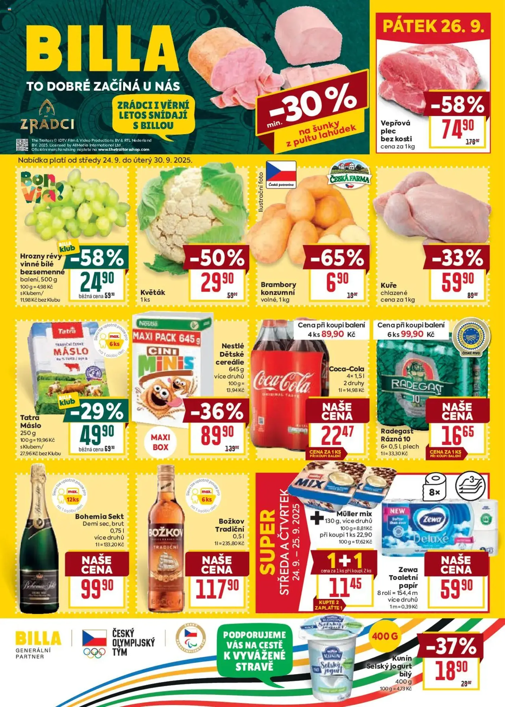 Billa Velký leták - platný leták od 24.09.2025 strana 1 z 36