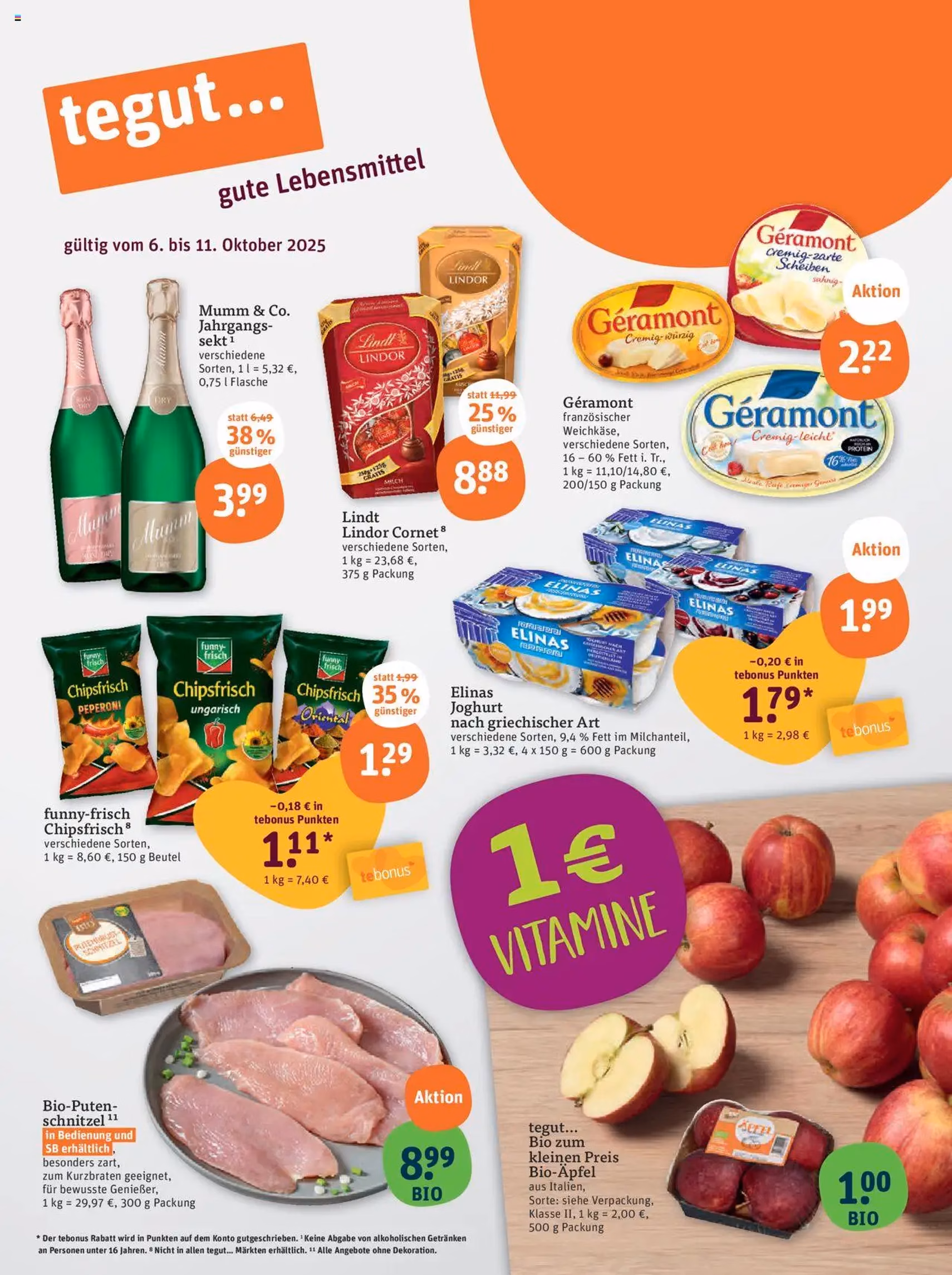 Tegut Prospekt - Gültiger Prospekt ab 06.10.2025, Seite 3 von insgesamt 24