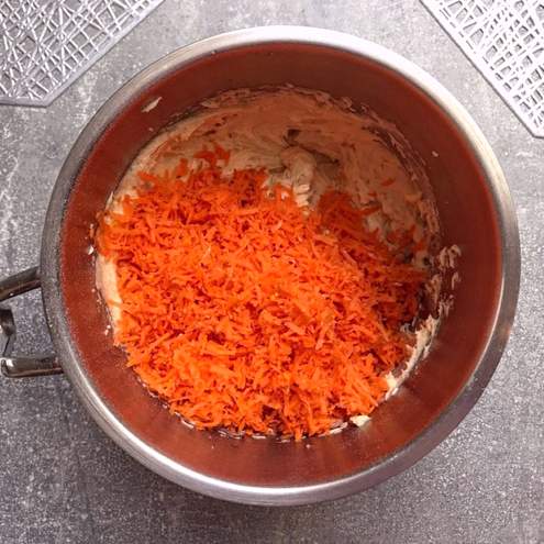 Sárgarépa torta túrós krémmel - előkészítő lépés 1